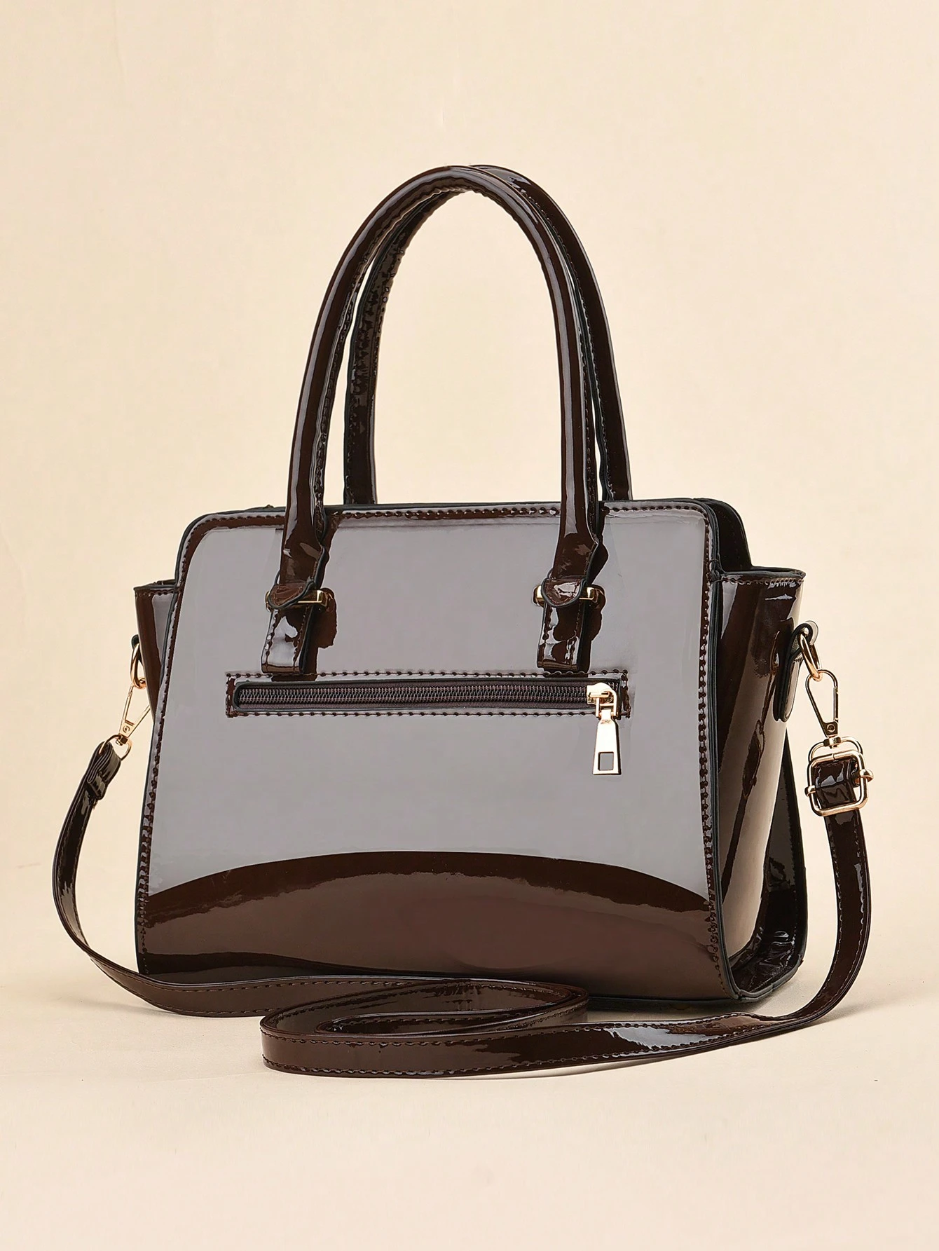 /Set Sac à épaule avec poignée supérieure à la mode, sac à épaule élégant de grande — vue 8