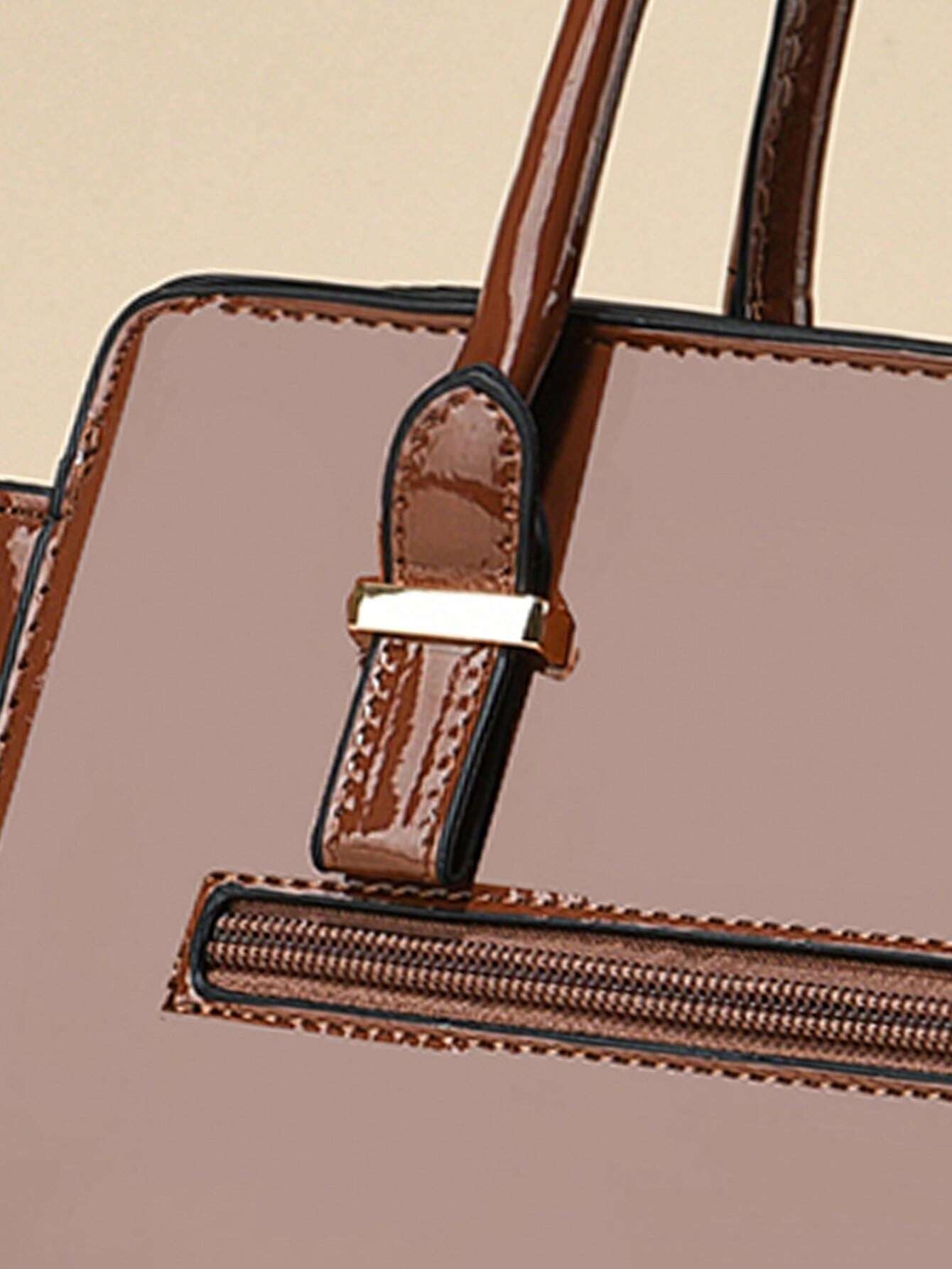 /Set Sac à épaule avec poignée supérieure à la mode, sac à épaule élégant de grande — vue 13