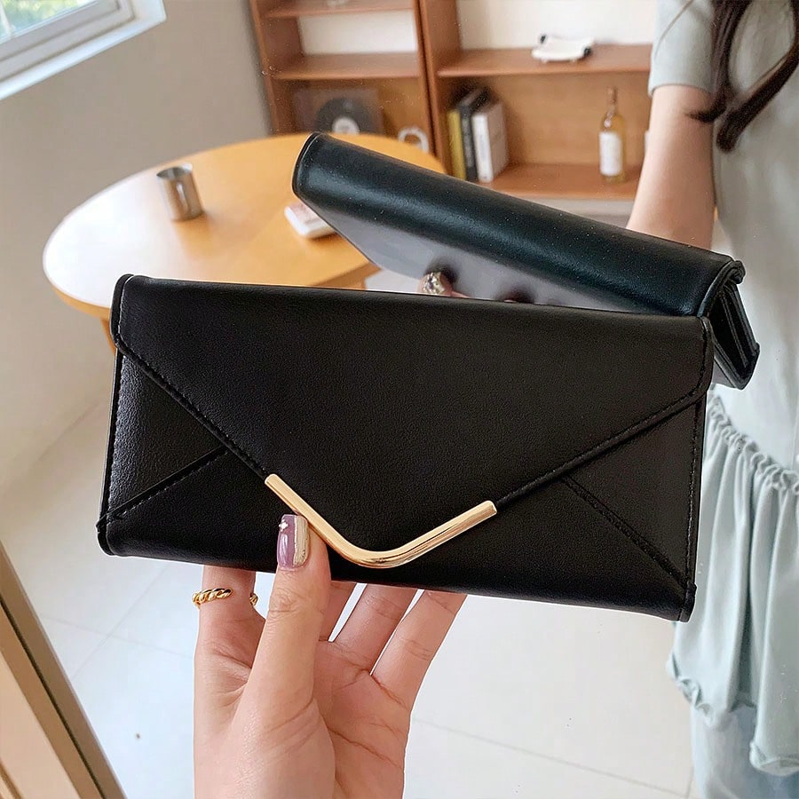 Nouveau portefeuille élégant à fermeture éclair en forme d'enveloppe pour femmes, — vue 5