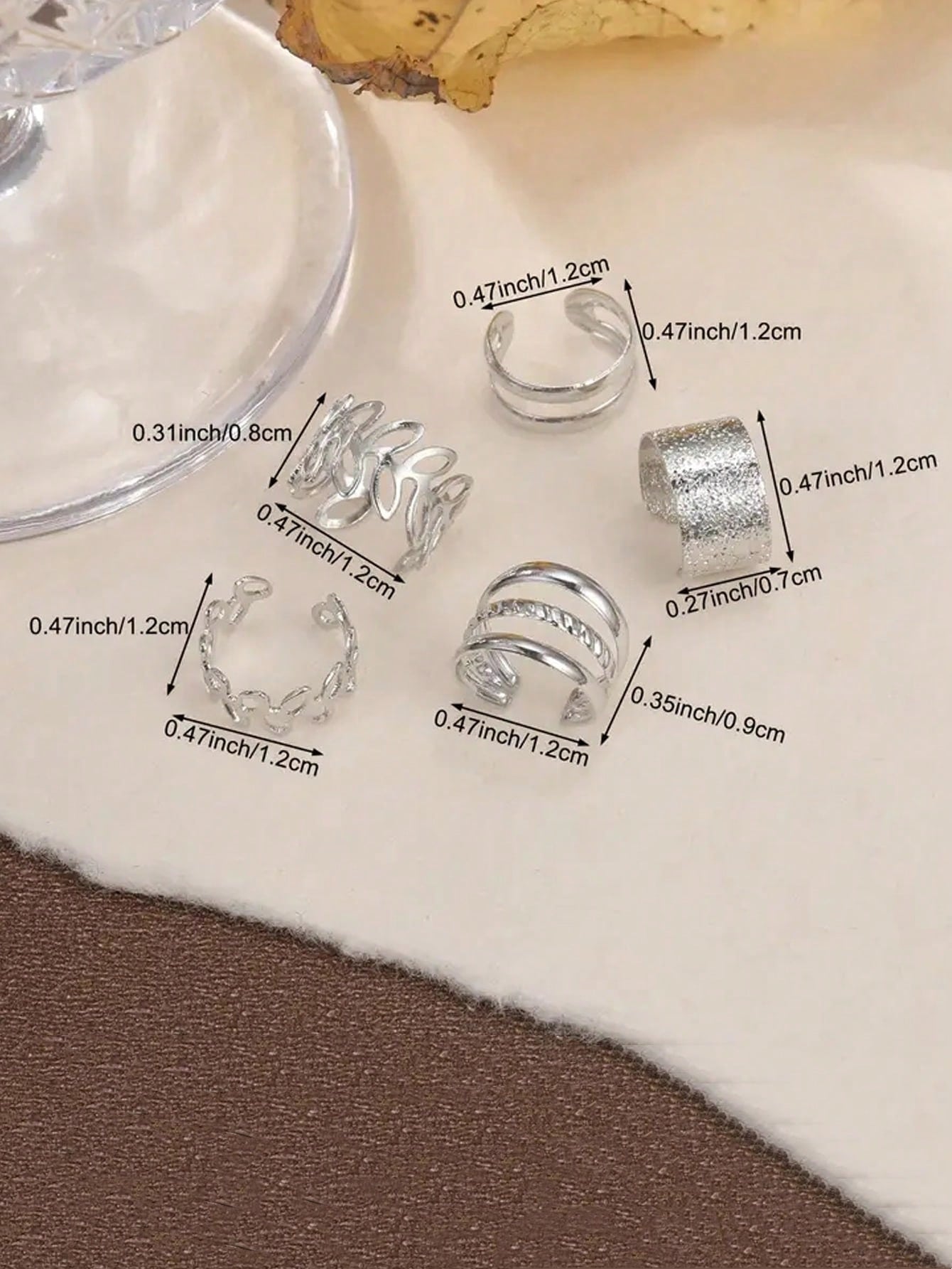 /Set Boucles d'oreilles Clip Mariage Dorées Avancées Boucles d'oreilles Femmes Ensemble — vue 6