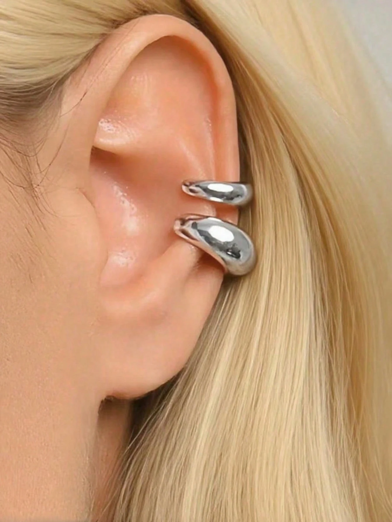 1 paire de boucles d'oreilles vintage uniques pour couple, design de serpent enroulé noir — vue 4