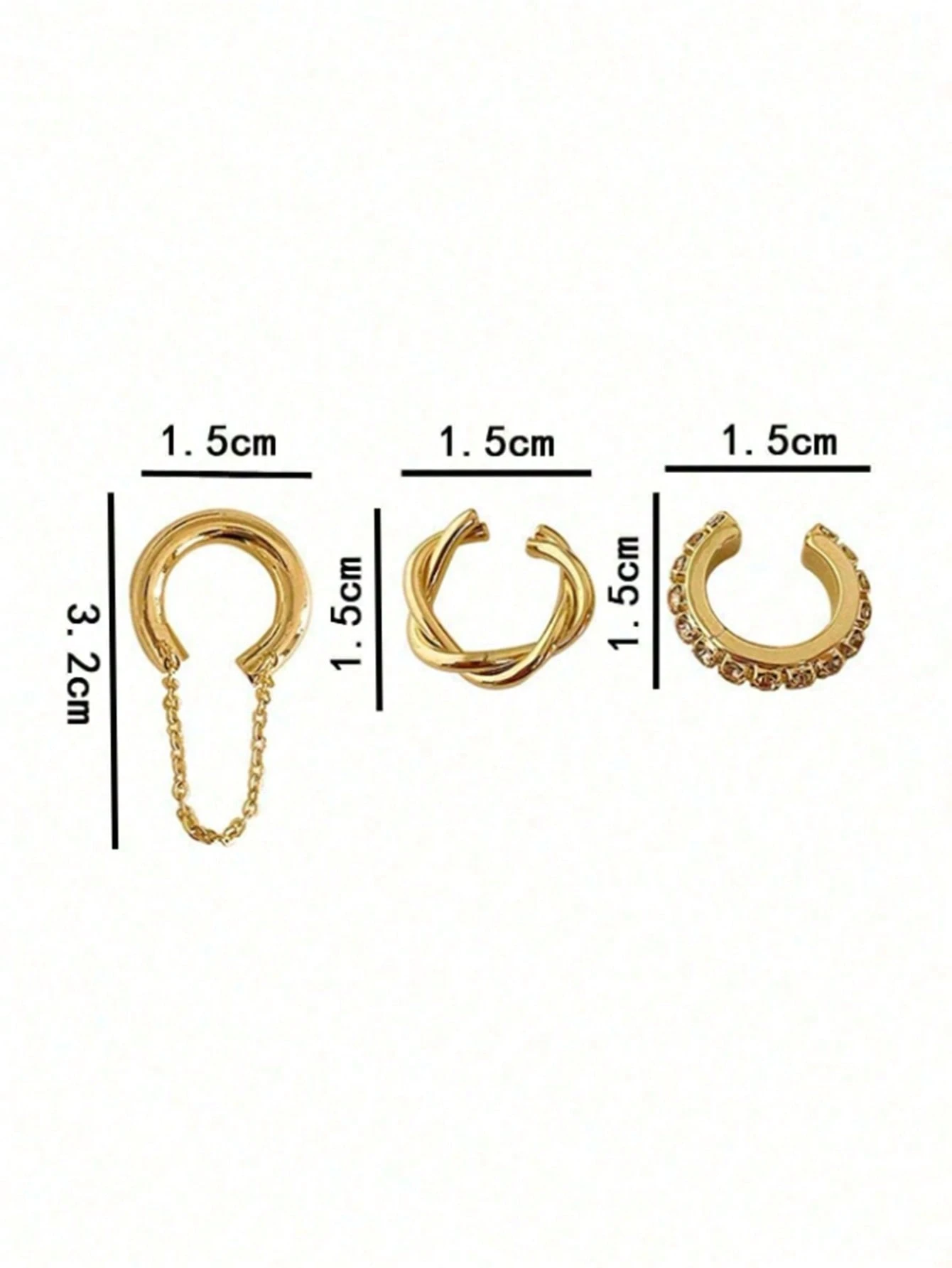 1 paire de boucles d'oreilles vintage uniques pour couple, design de serpent enroulé noir — vue 10