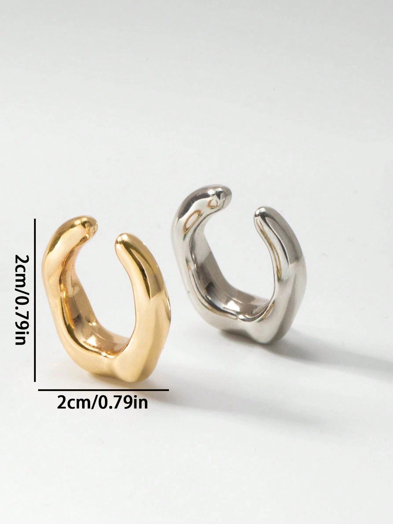 1 paire de boucles d'oreilles vintage uniques pour couple, design de serpent enroulé noir — vue 9