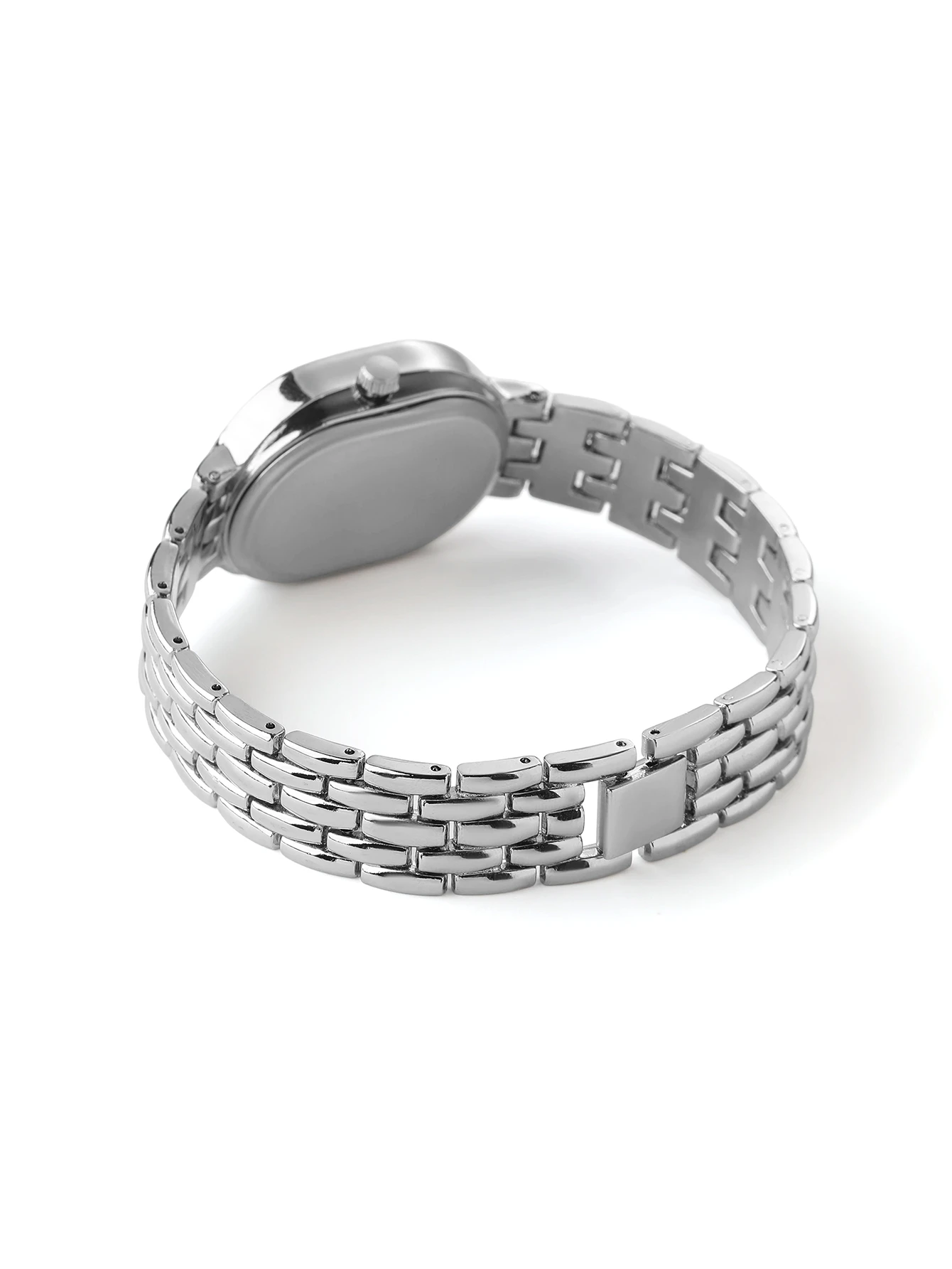 Rylithe 1 pièce Montre à quartz femme avec cadran ovale, bracelet en acier inoxydable — vue 3