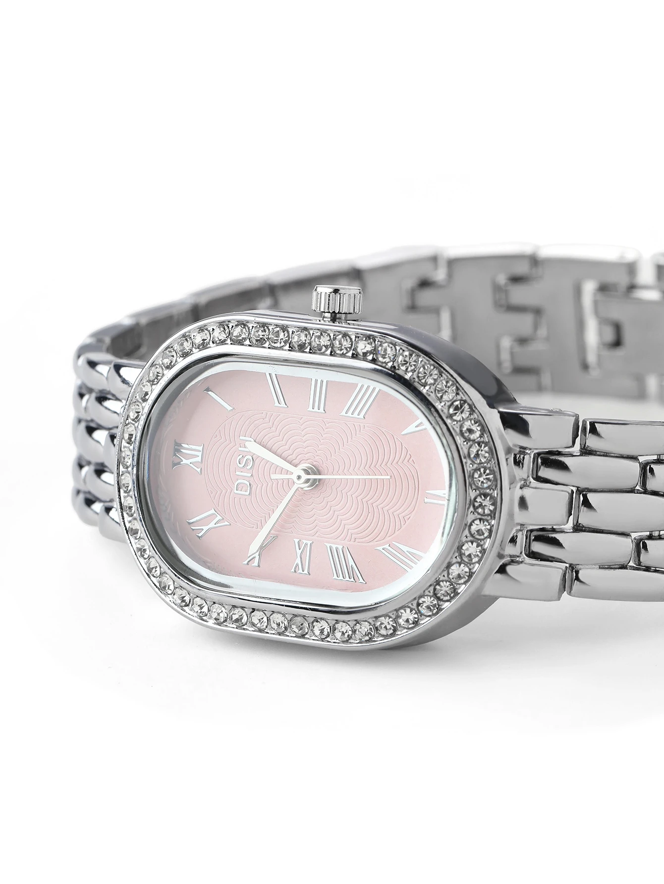 Rylithe 1 pièce Montre à quartz femme avec cadran ovale, bracelet en acier inoxydable — vue 5