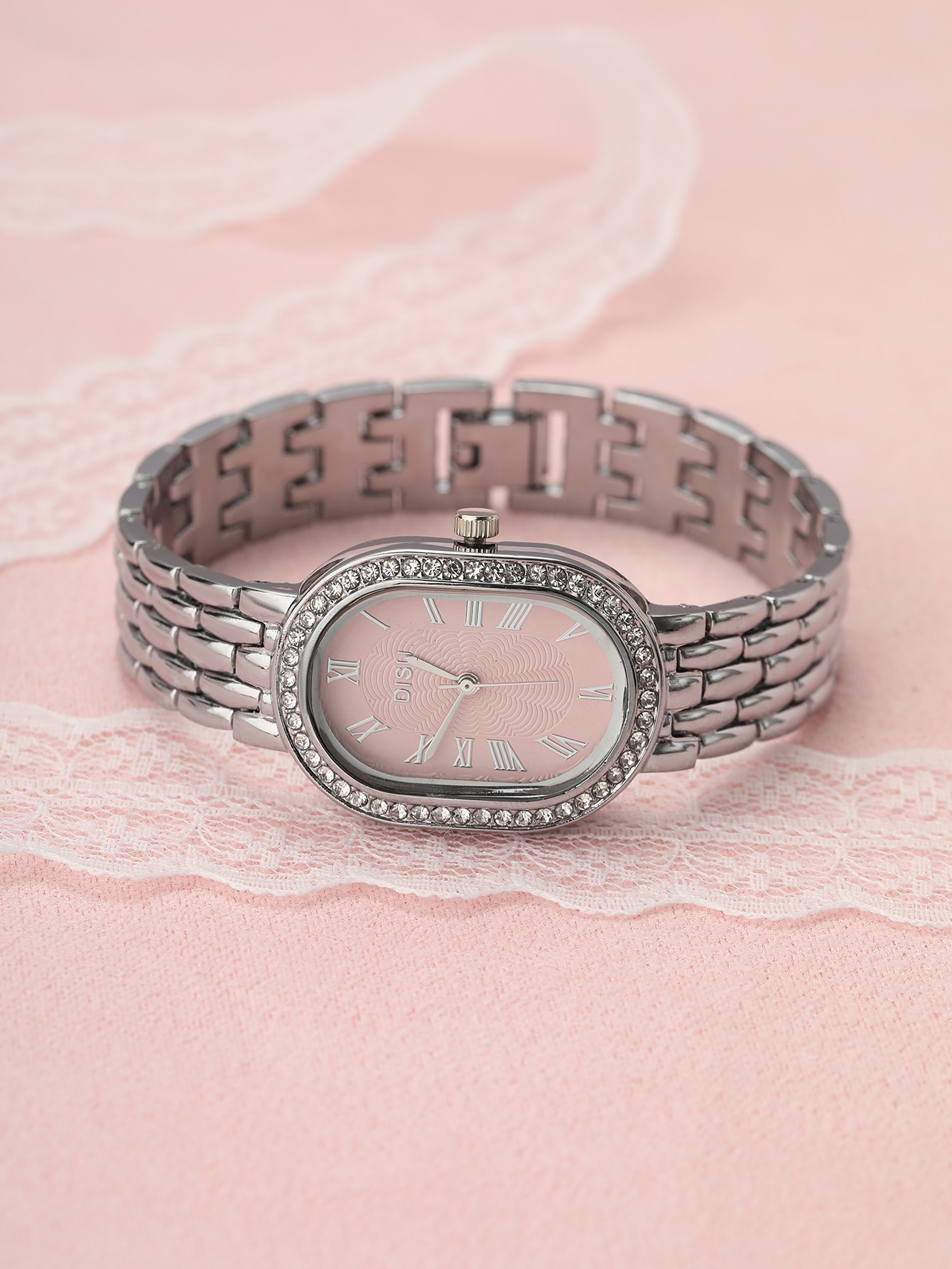 Rylithe 1 pièce Montre à quartz femme avec cadran ovale, bracelet en acier inoxydable — vue 6