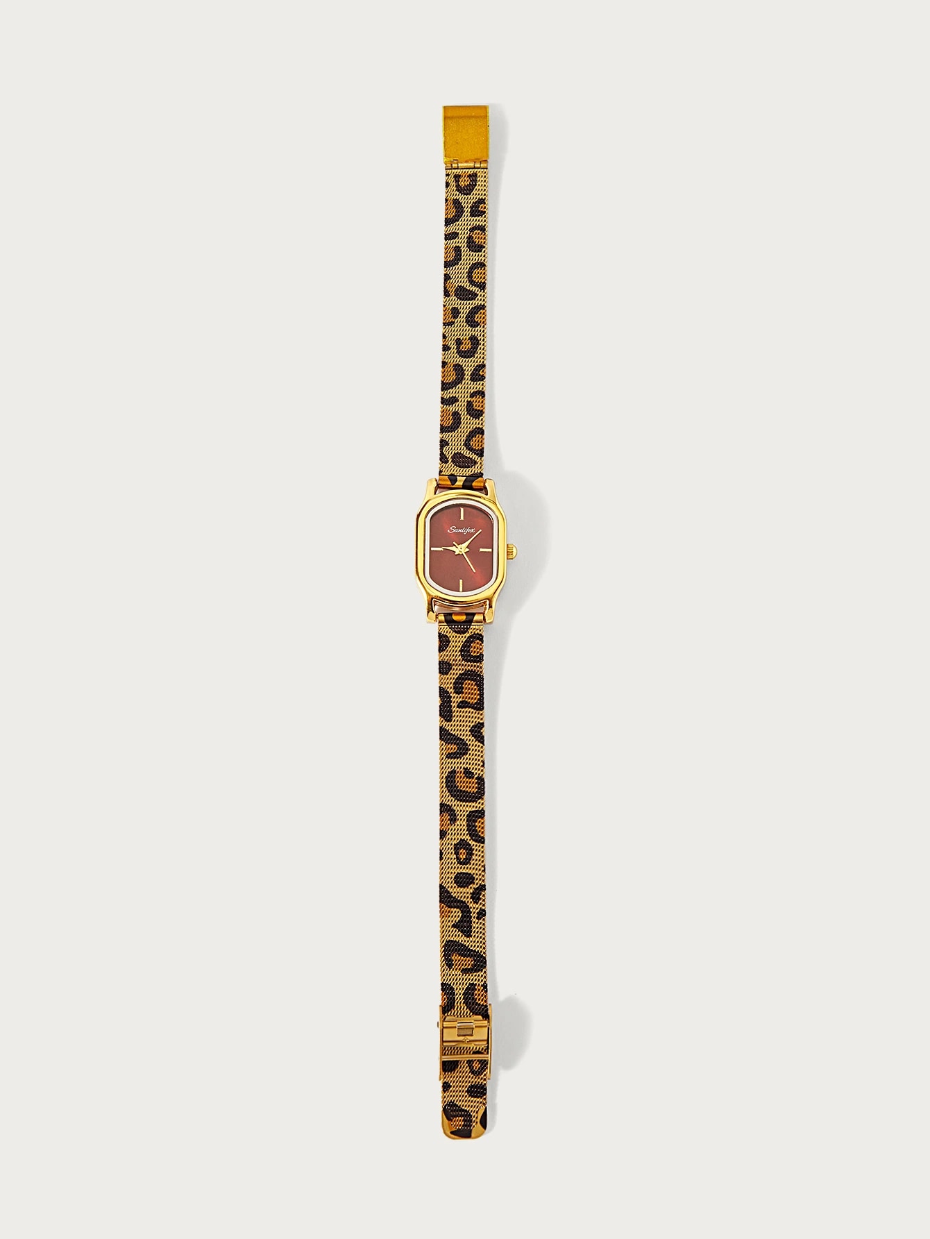 Glisma 1 pièce Montre à quartz pour femme style vintage ovale avec bracelet en bambou — vue 6