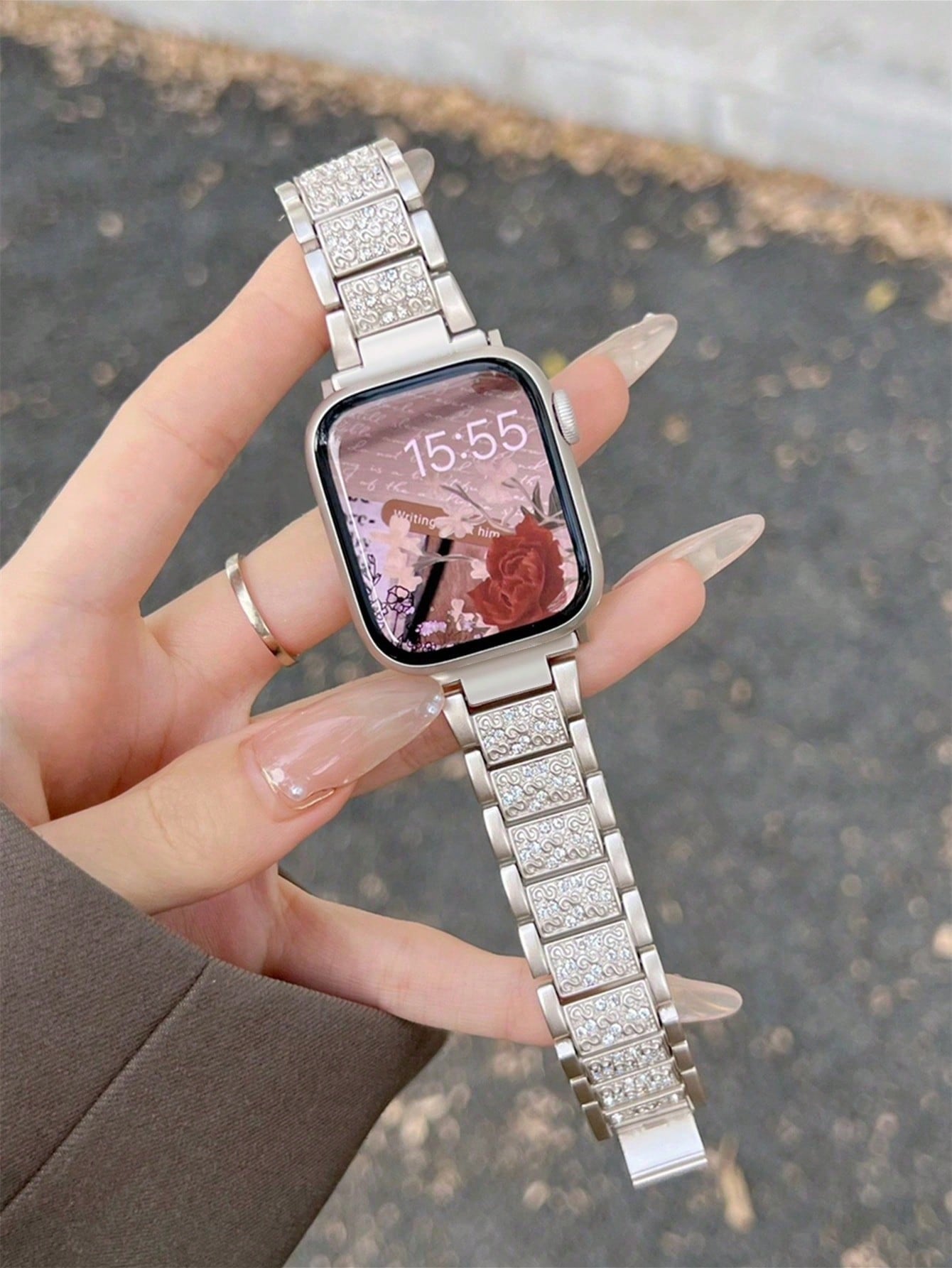 Bracelet compatible, disponible en tailles 38 mm, 40 mm, 41 mm, 42 mm, 44 mm, 45 mm, 49 — vue 5