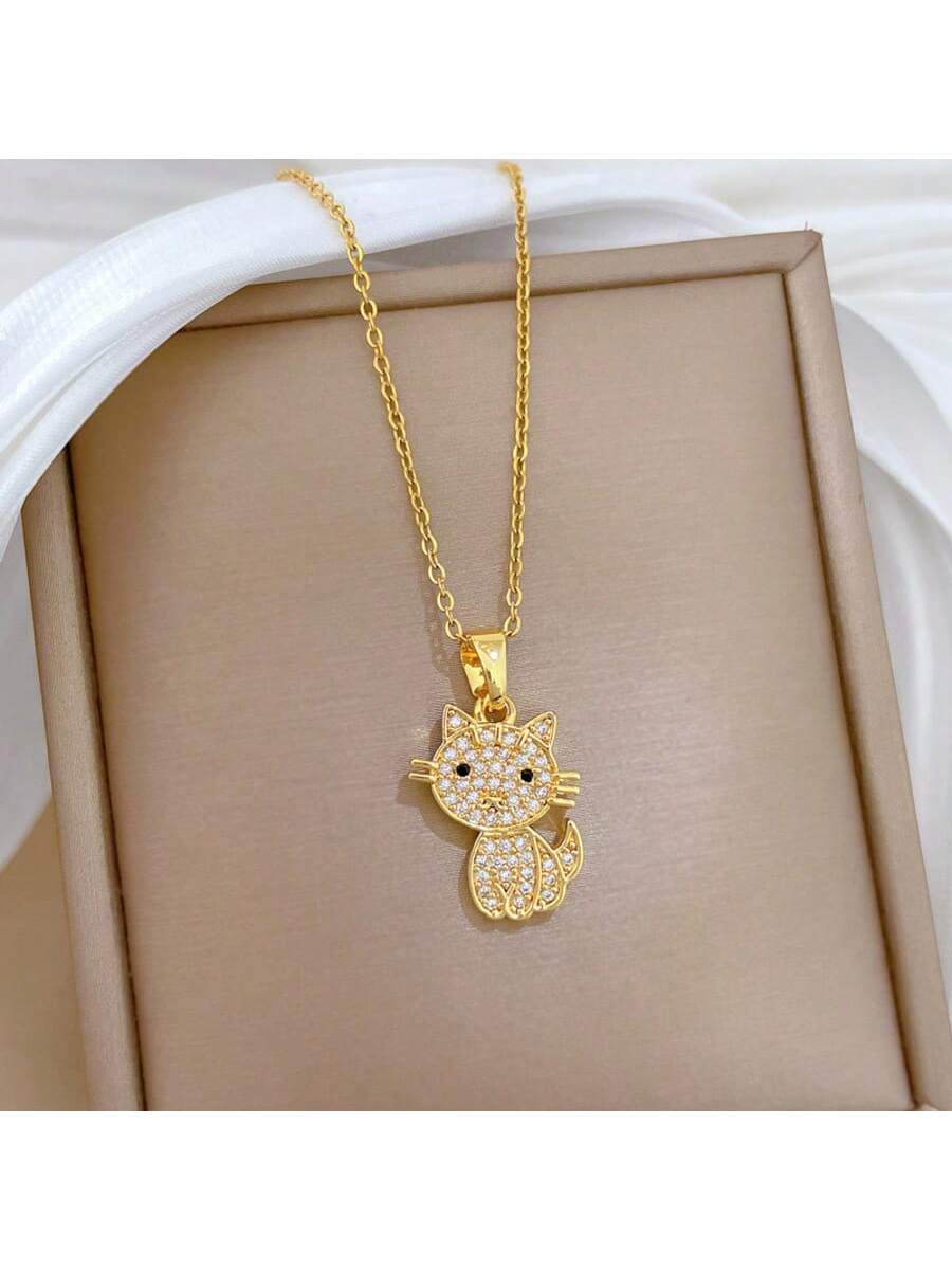 1 Set Collier et Boucles d'Oreilles en Acier Inoxydable avec Chaîne, Pendentif Goutte — vue 16