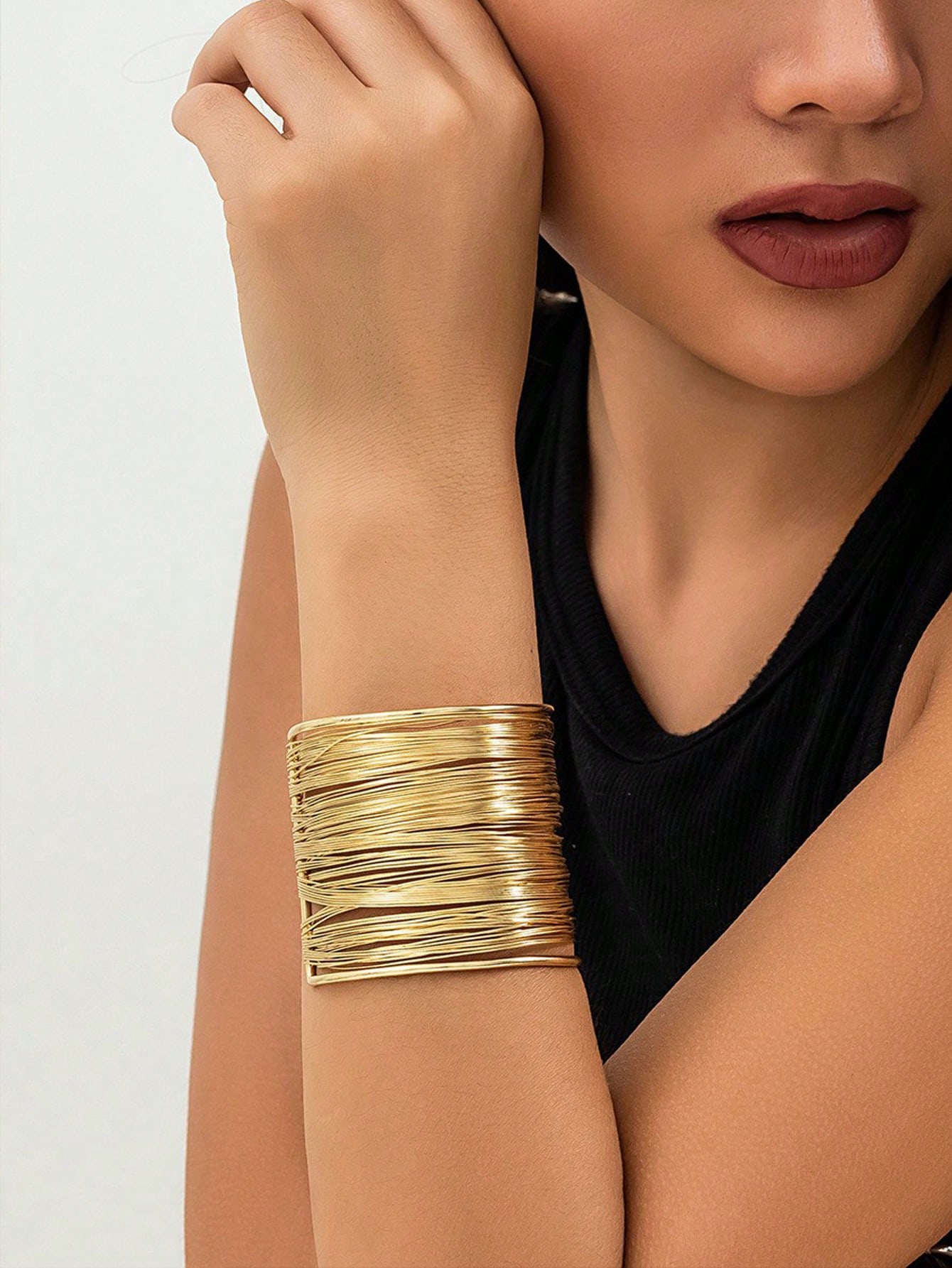 1-3 pièces Bracelet Manchette Ouvert Minimaliste Pour Femmes — vue 7