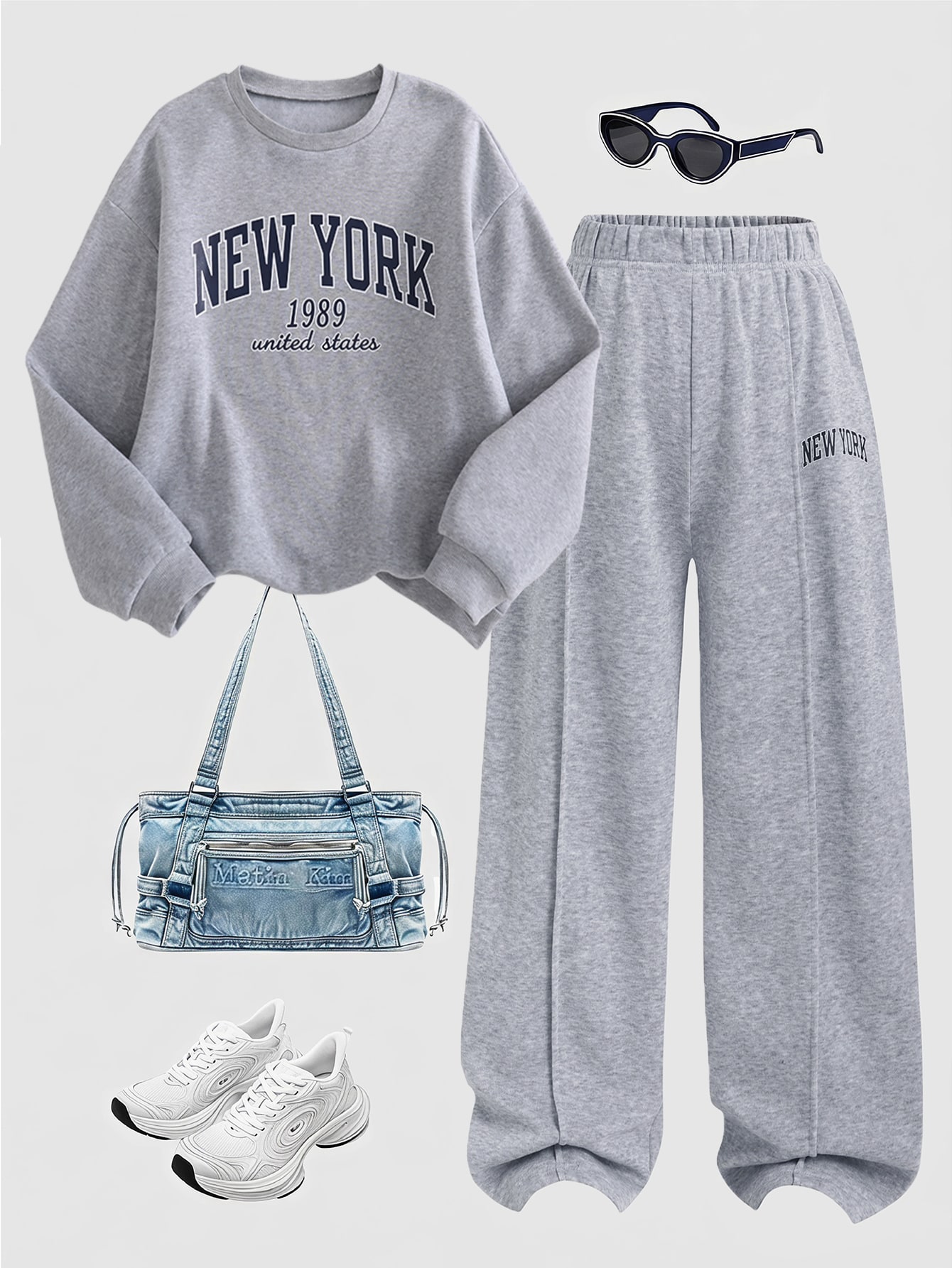 Tenues d'automne pour adolescentes 2 pièces/set Sweat-shirt à capuche col en V avec — vue 12