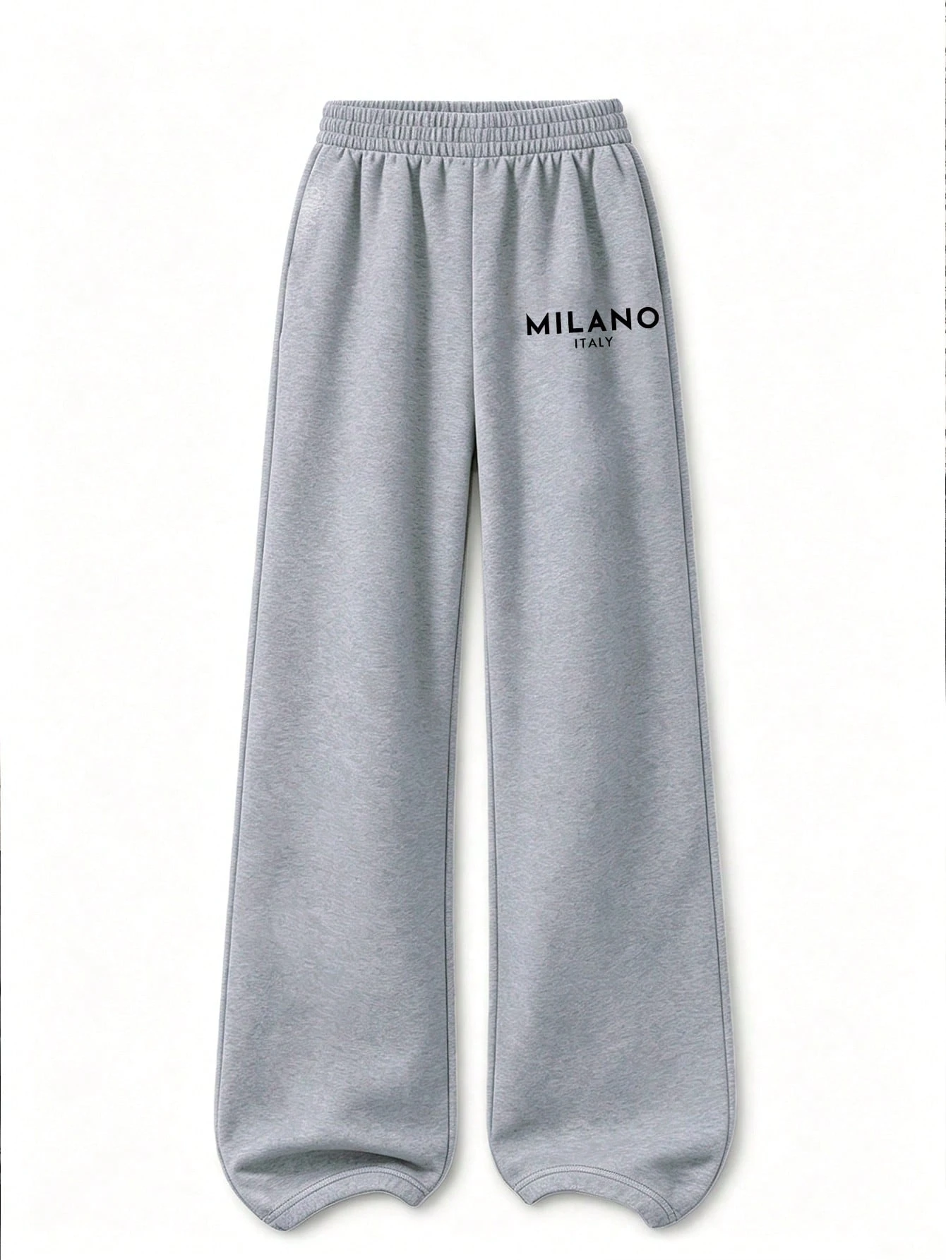 Ensemble 2 pièces sweat-shirt à demi-zip et pantalon large pour jeunes femmes et filles, — vue 8