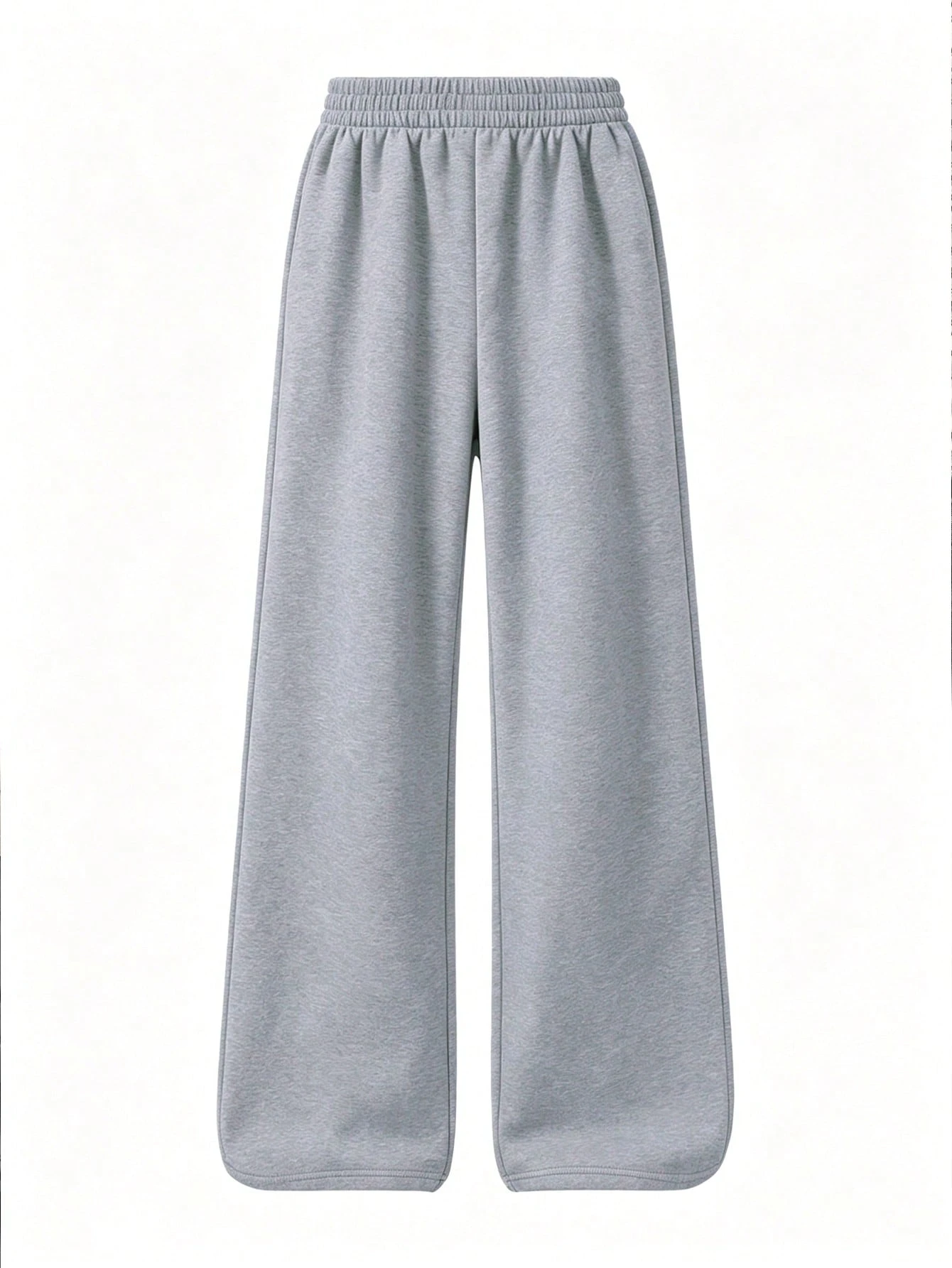 Ensemble 2 pièces sweat-shirt à demi-zip et pantalon large pour jeunes femmes et filles, — vue 9