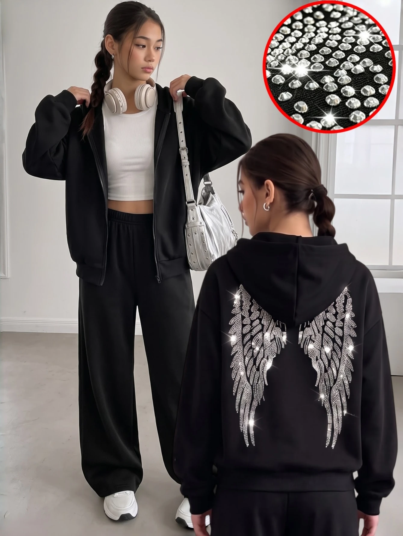 Tenues d'automne pour adolescentes, Hauts d'automne, Ensemble décontracté 3 — vue 2
