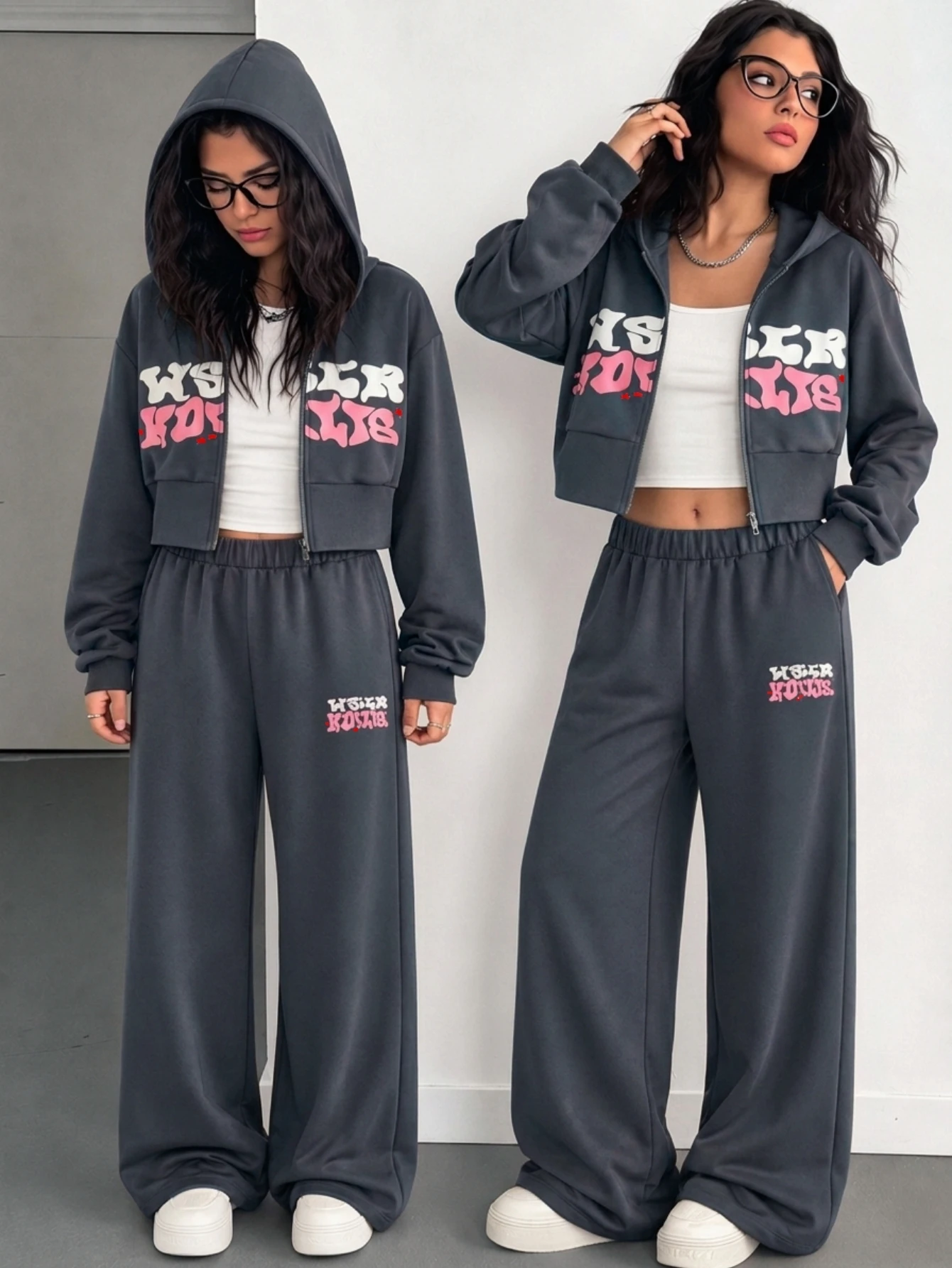 Ensemble 3 pièces pour adolescent, style décontracté streetwear, mignon et — vue 5