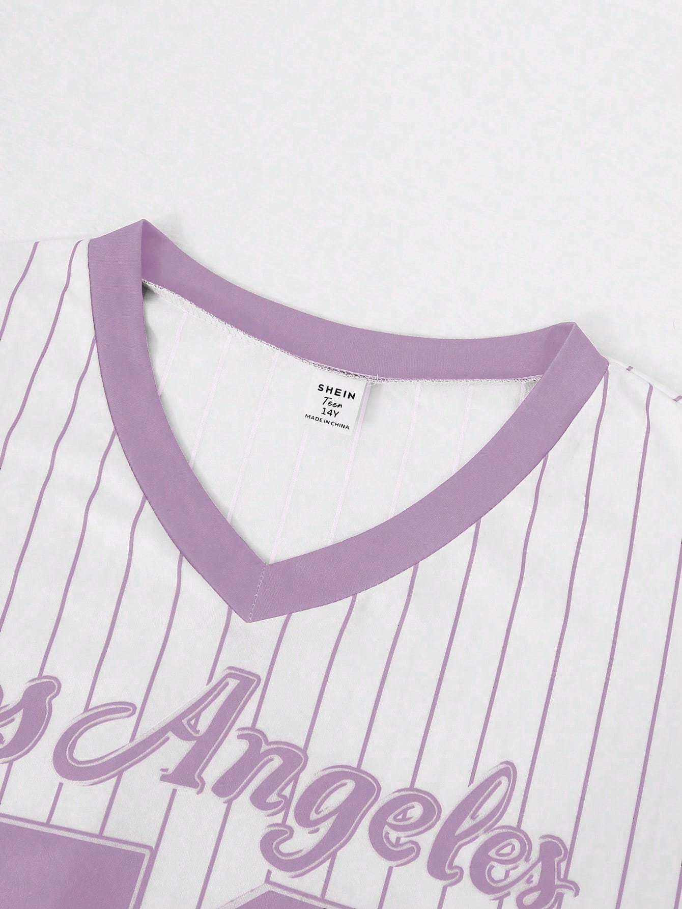 Ensemble 2 pièces/set streetwear pour adolescentes, top à col V manches courtes — vue 3
