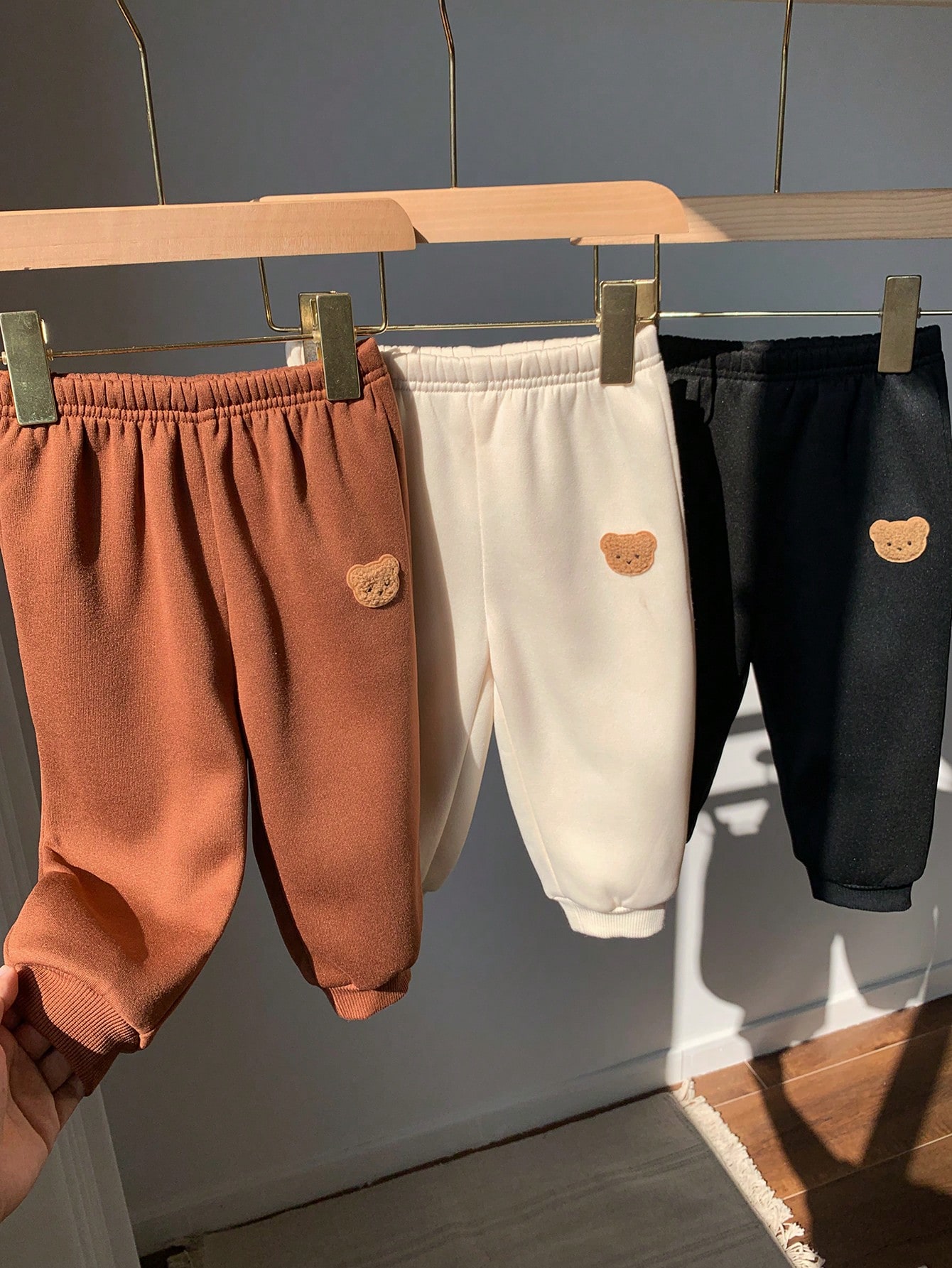 3 pièces/Ensemble Pantalons doublés de thermique pour bébé garçon/fille, Pantalons — vue 6