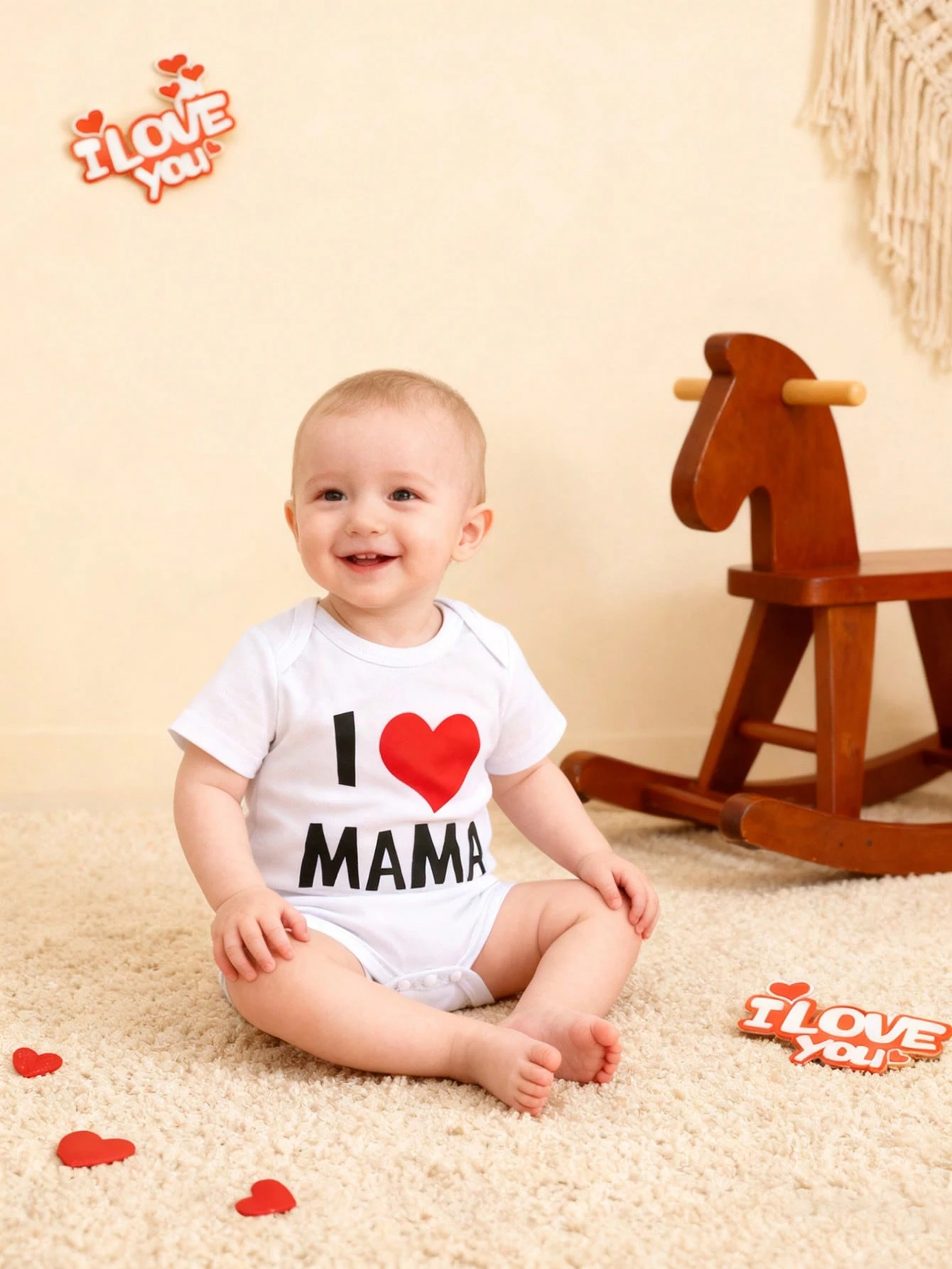 BrownBark 2 pièces Body bébé garçon et fille nouveau-né en coton doux avec imprimé — vue 4