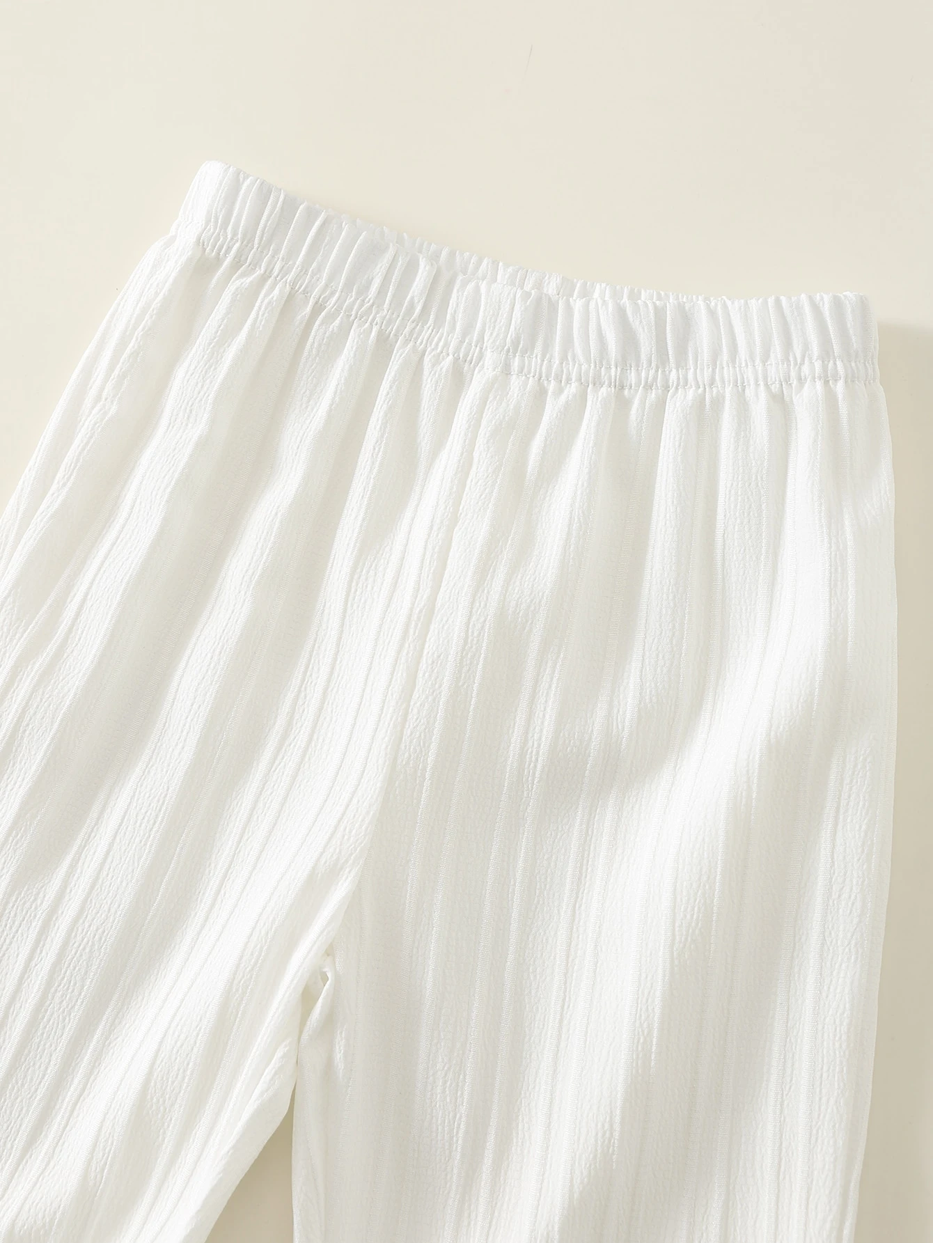 Ensemble 2 pièces bébé garçon/fille, chemise à col montant ample et décontractée à — vue 5
