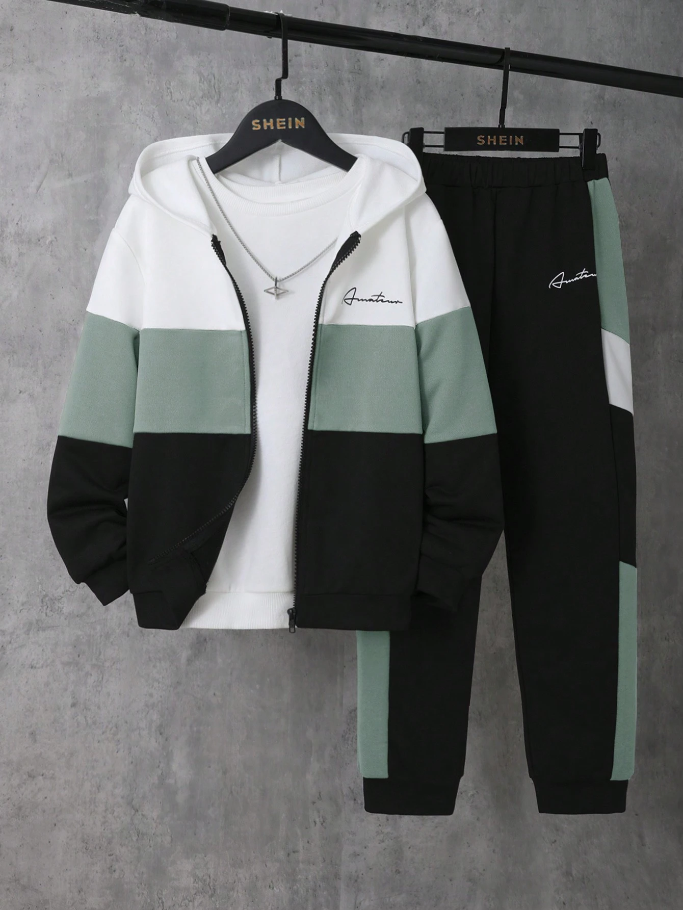 Ensemble 2 pièces pour enfants/préadolescents garçons, Sweat-shirt-shirt à capuche