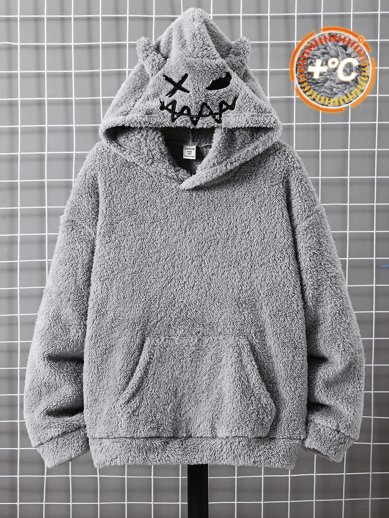 Sweat-shirt-shirt ample et confortable à manches longues, style streetwear Y2K avec — vue 3