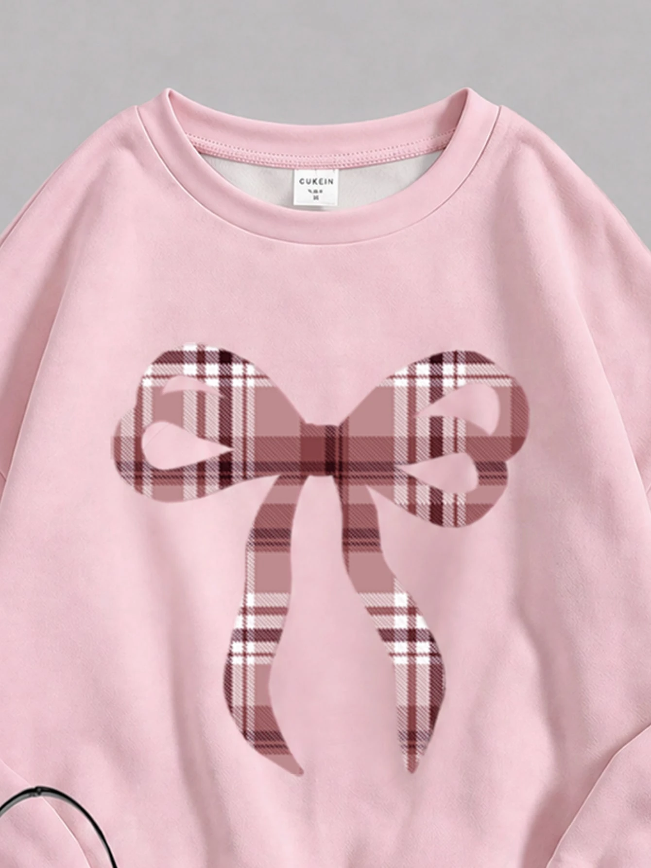 Ensemble Sweat-shirt-shirt et legging pour fille pré-ado, kaki, hiver, assorti, — vue 6