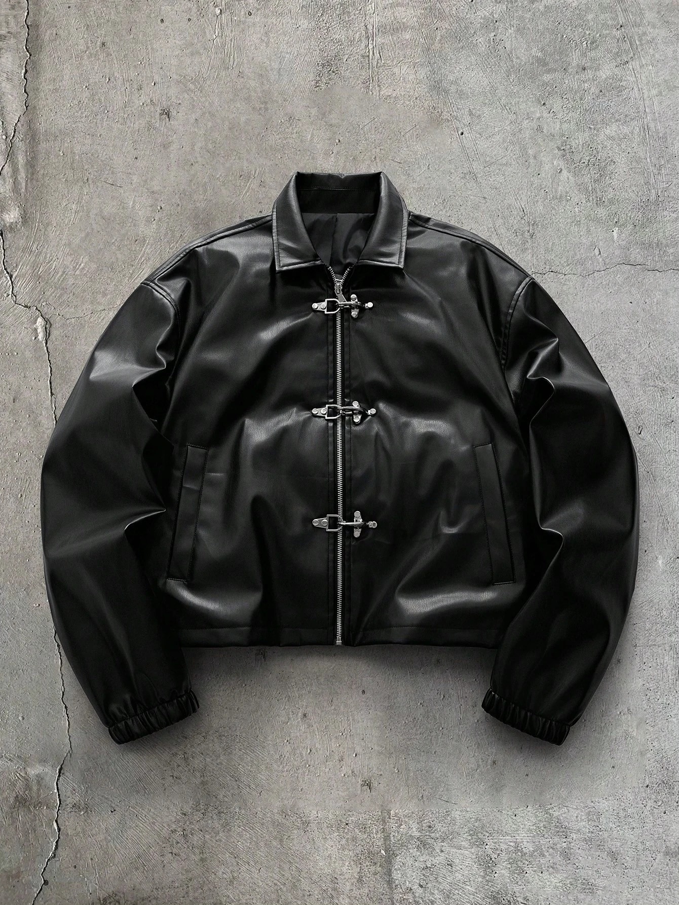 CalleClaro Veste pour homme à col rabattu et manches longues, mode automne — vue 5