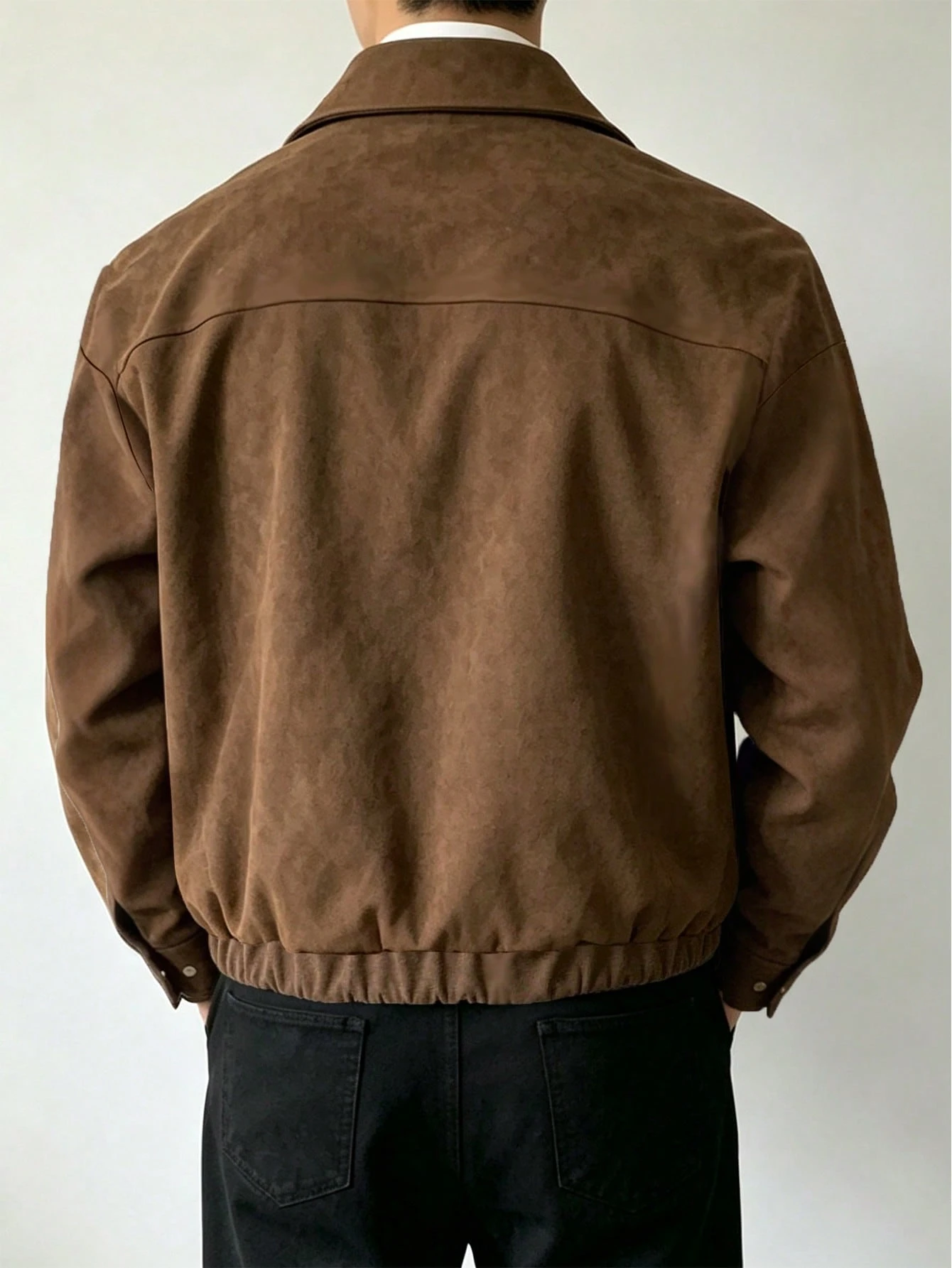 Manfinity Dauomo Veste décontractée vintage d'automne pour hommes — vue 2