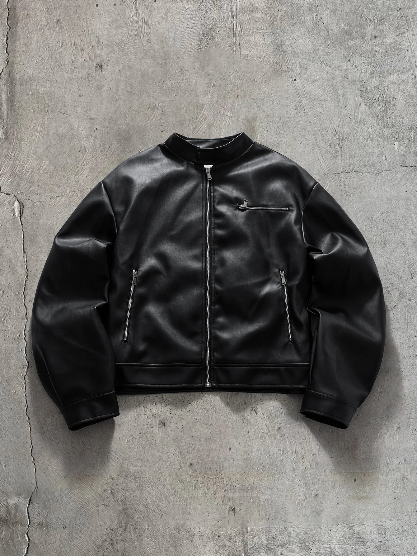 CalleClaro Veste pour homme à col rabattu et manches longues, mode automne — vue 7