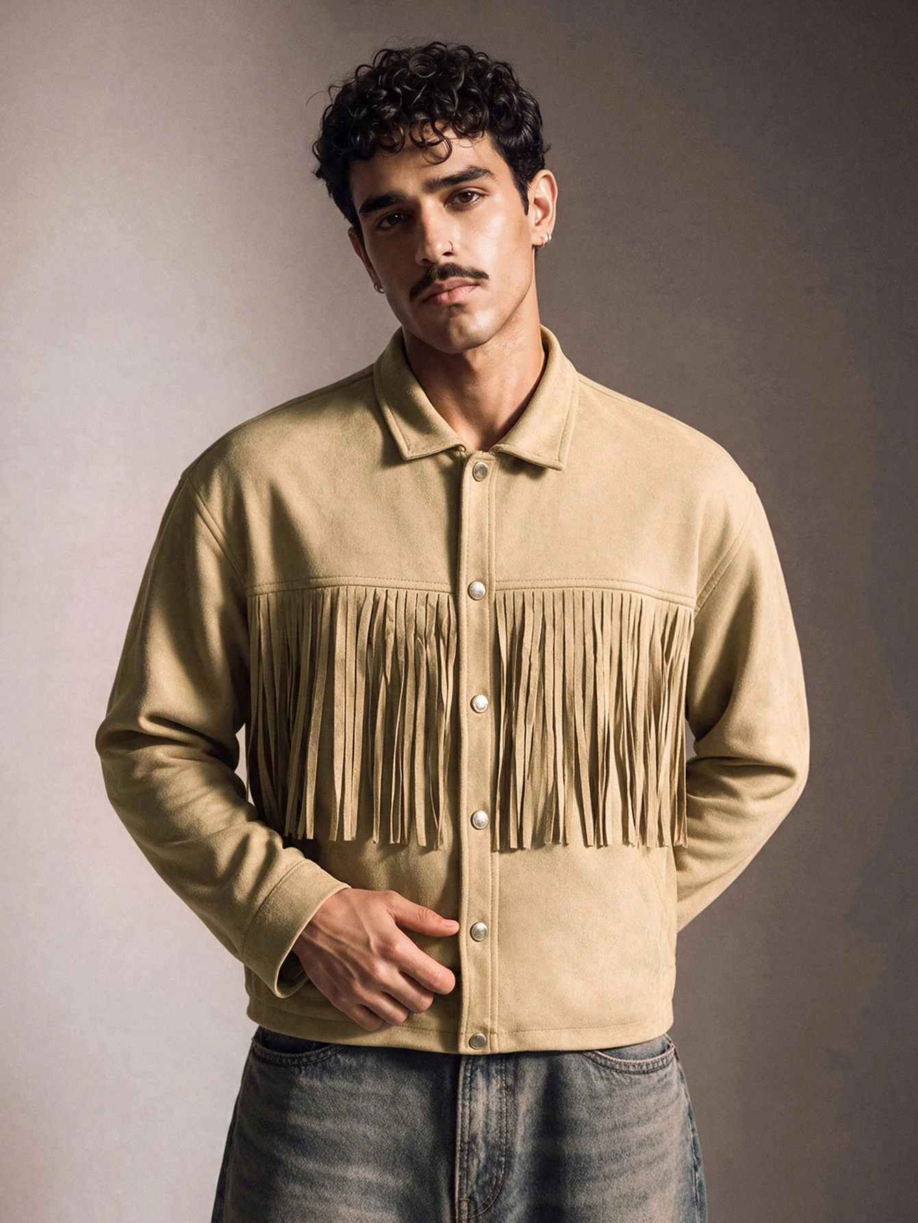 CalleClaro Veste pour homme à manches longues avec col à revers, style navetteur à la mode — vue 8