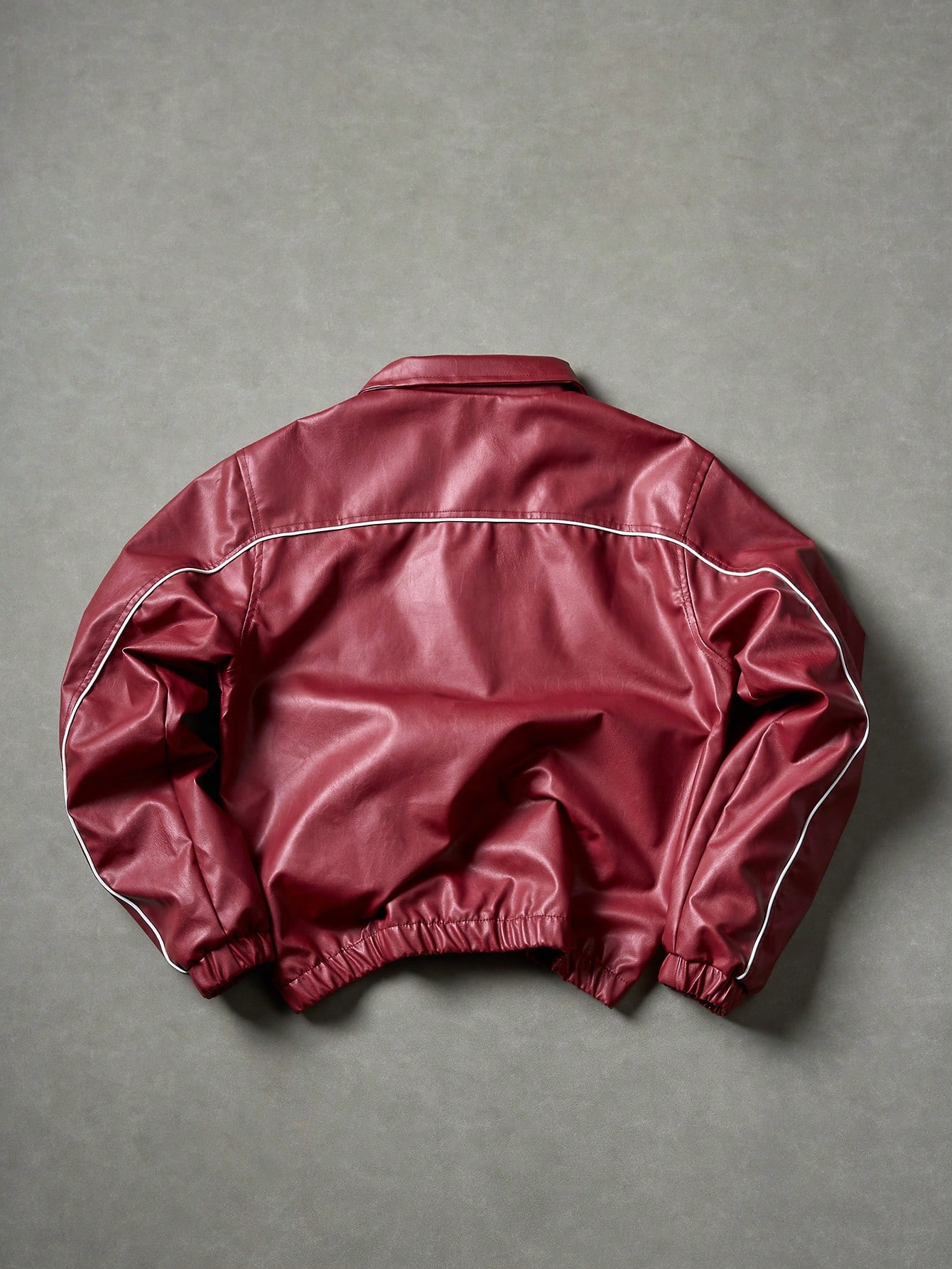 Manfinity Roghcode Veste de sport décontractée imprimée blanche pour hommes, tissu PU, — vue 11