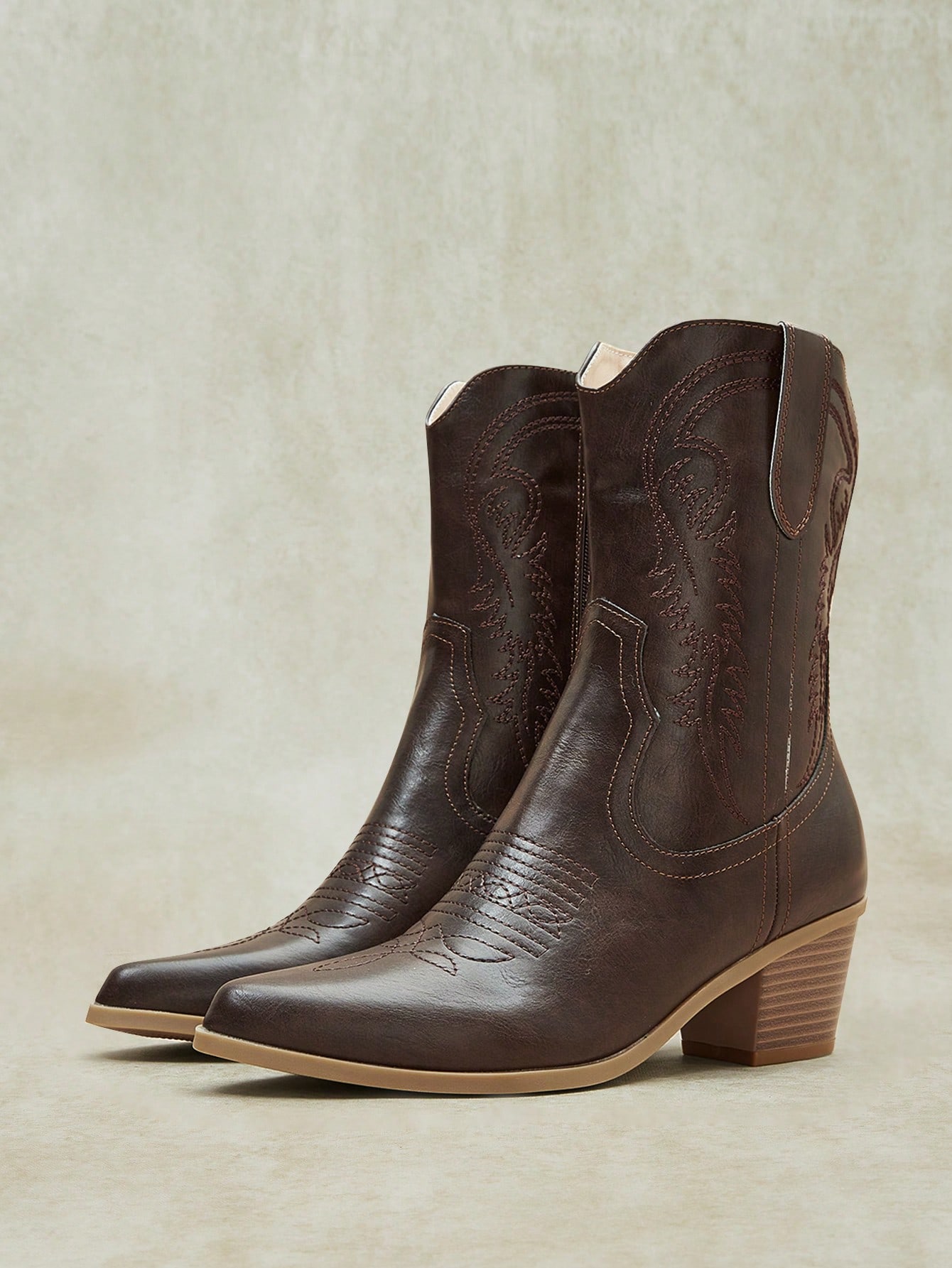 Styleloop Bottines pour femmes, convenant pour le style BOHO, rétro américain, bohème, — vue 10