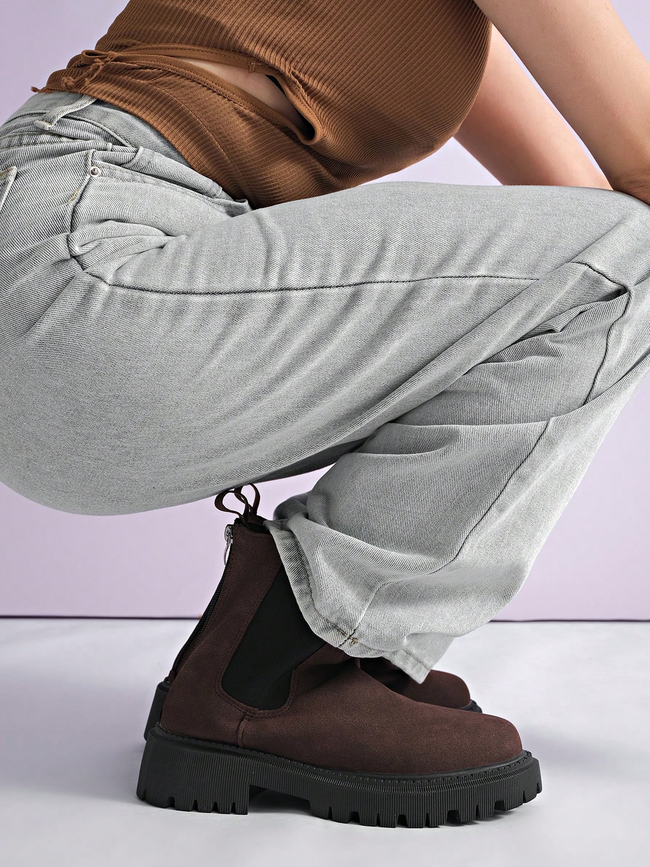 Bottes à semelle épaisse best-sellers pour femmes, automne-hiver, Ins, nouveau style de — vue 12