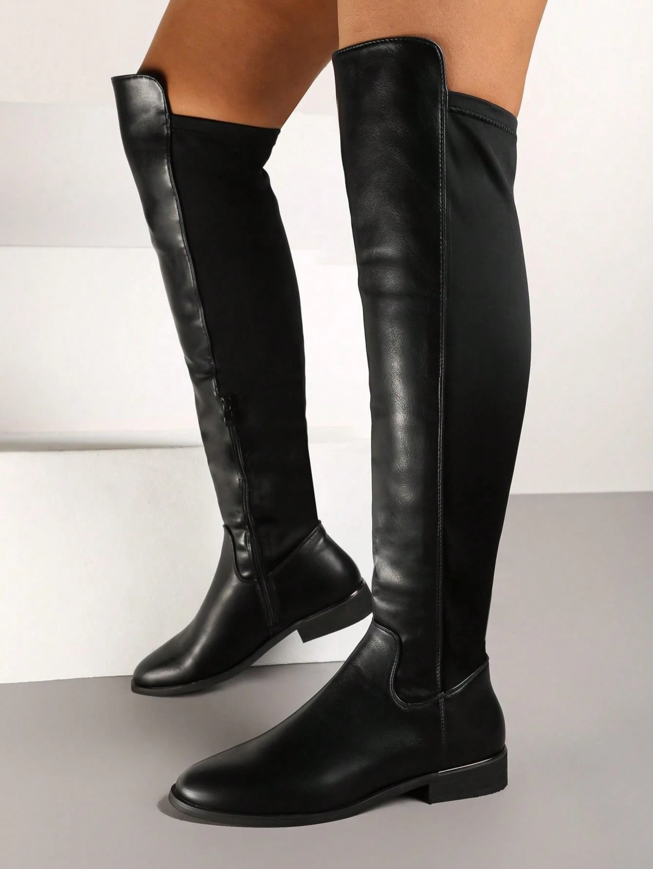 Bottes plates pour femmes - Classiques et polyvalentes - Idéales pour le quotidien, le — vue 2