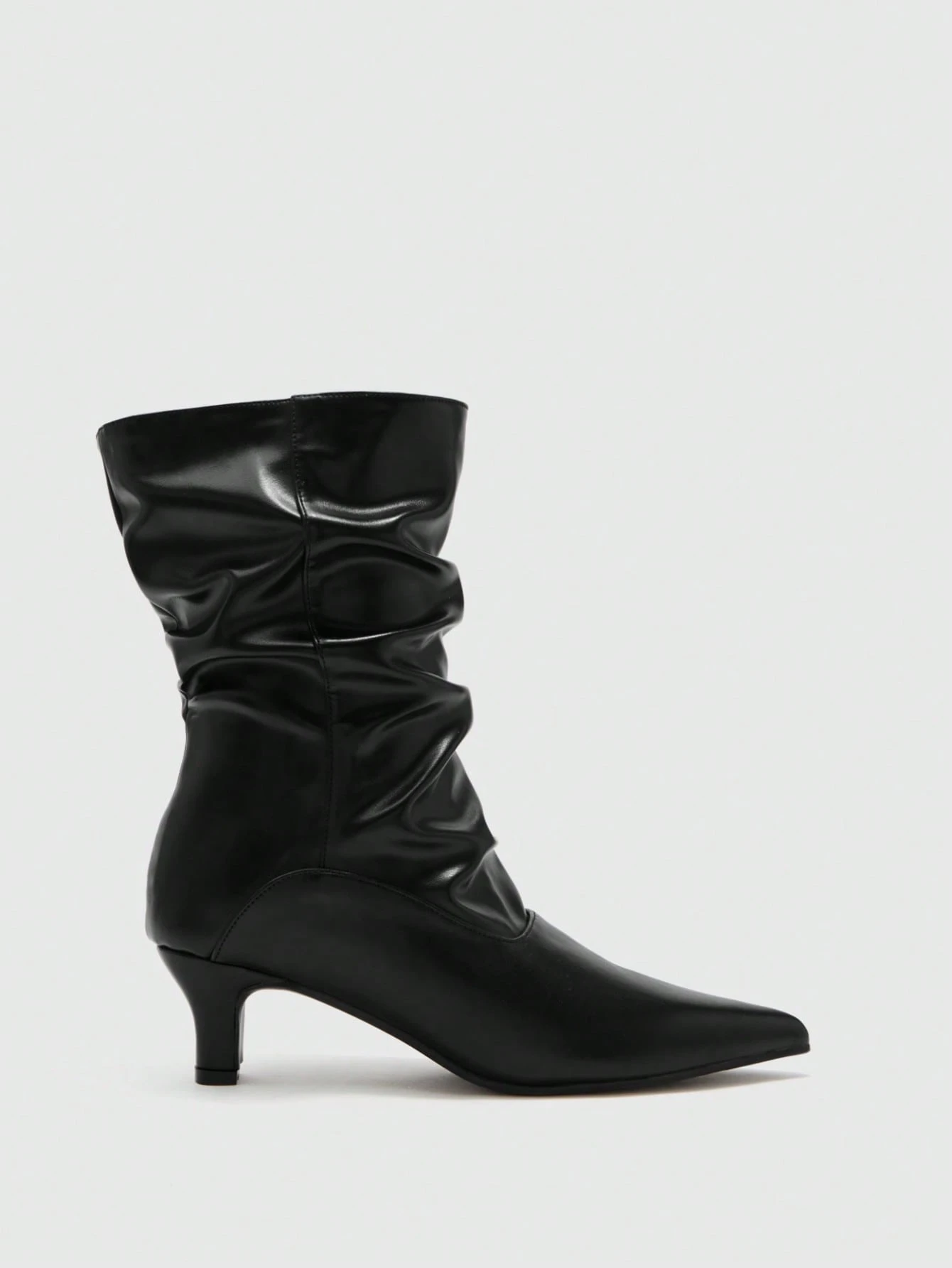 CUCCOO BIZCHIC Chaussures pour femmes à talons aiguilles pointus abricot, bottes courtes — vue 2