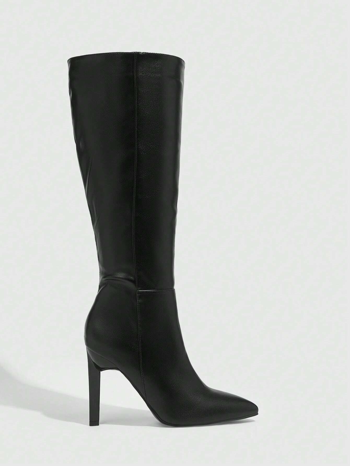 Daringsoles Bottes hautes mode couleur unie pour femmes, convenant pour les tenues de — vue 9