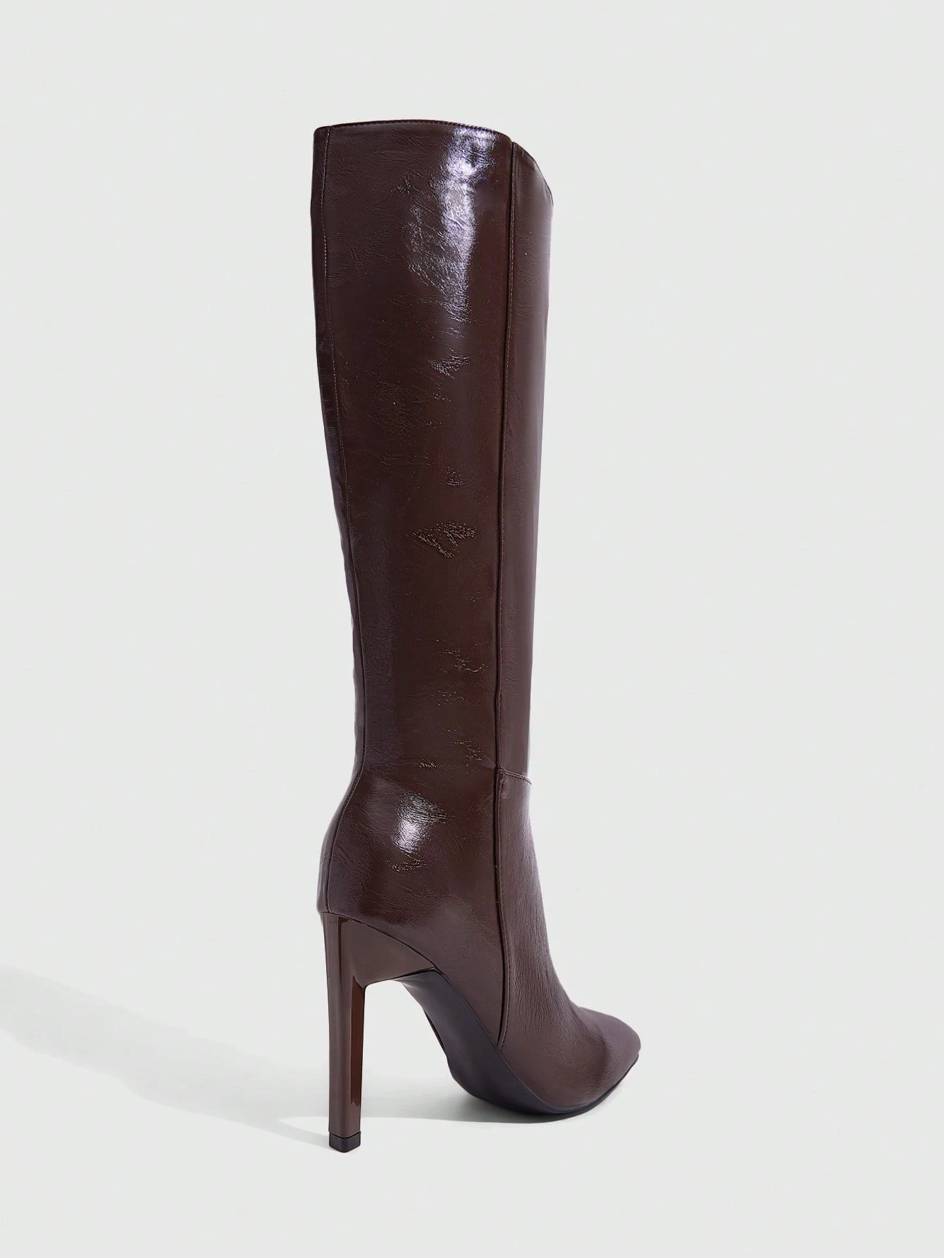 Daringsoles Bottes hautes mode couleur unie pour femmes, convenant pour les tenues de — vue 12