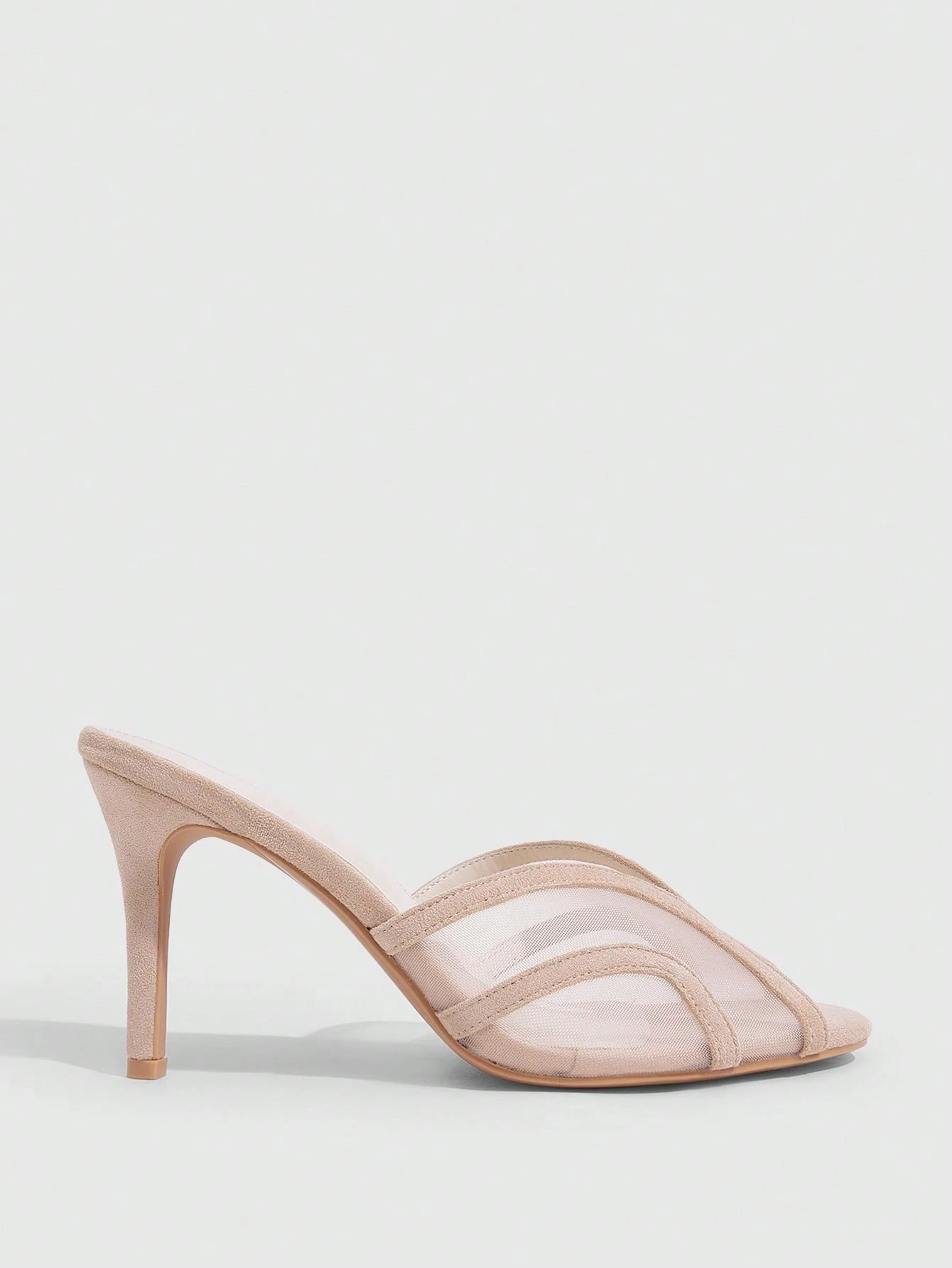 CUCCOO SZL Sandales à talons stilettos confortables en maille et patchwork de PU pour — vue 12
