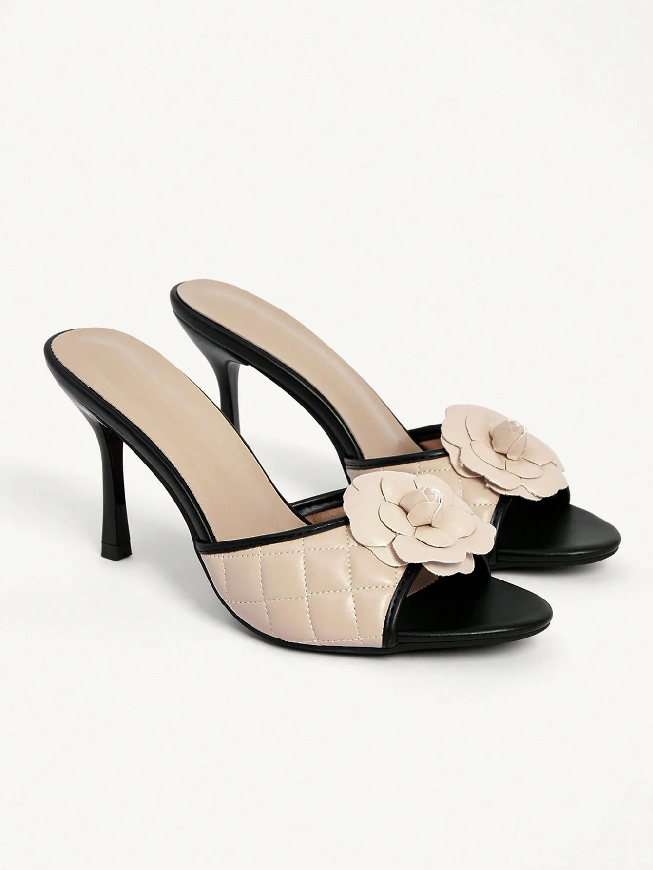 CUCCOO CHICEST Chaussures pour femmes printemps et été nouvelles noires et abricot