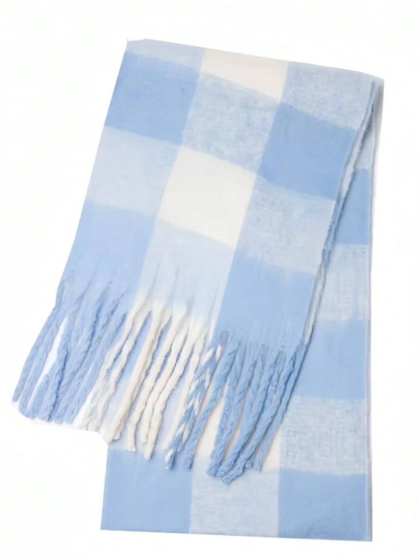 Petit foulard à carreaux, doux et chaud pour l'automne/l'hiver. Écharpes d'hiver pour — vue 11