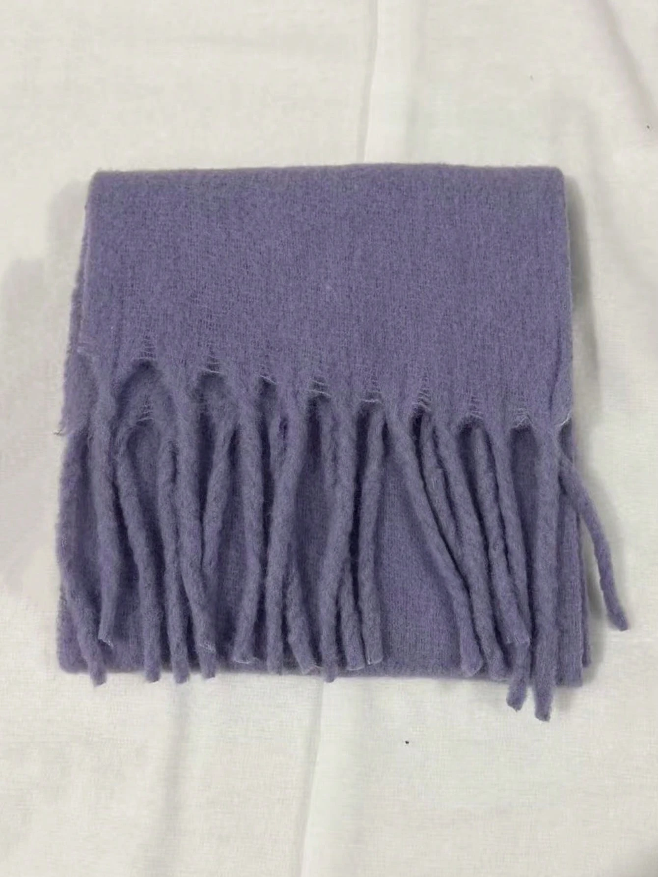 Écharpe tricotée élégante avec franges pour femmes - Confortable, coupe-vent, chaude, — vue 12