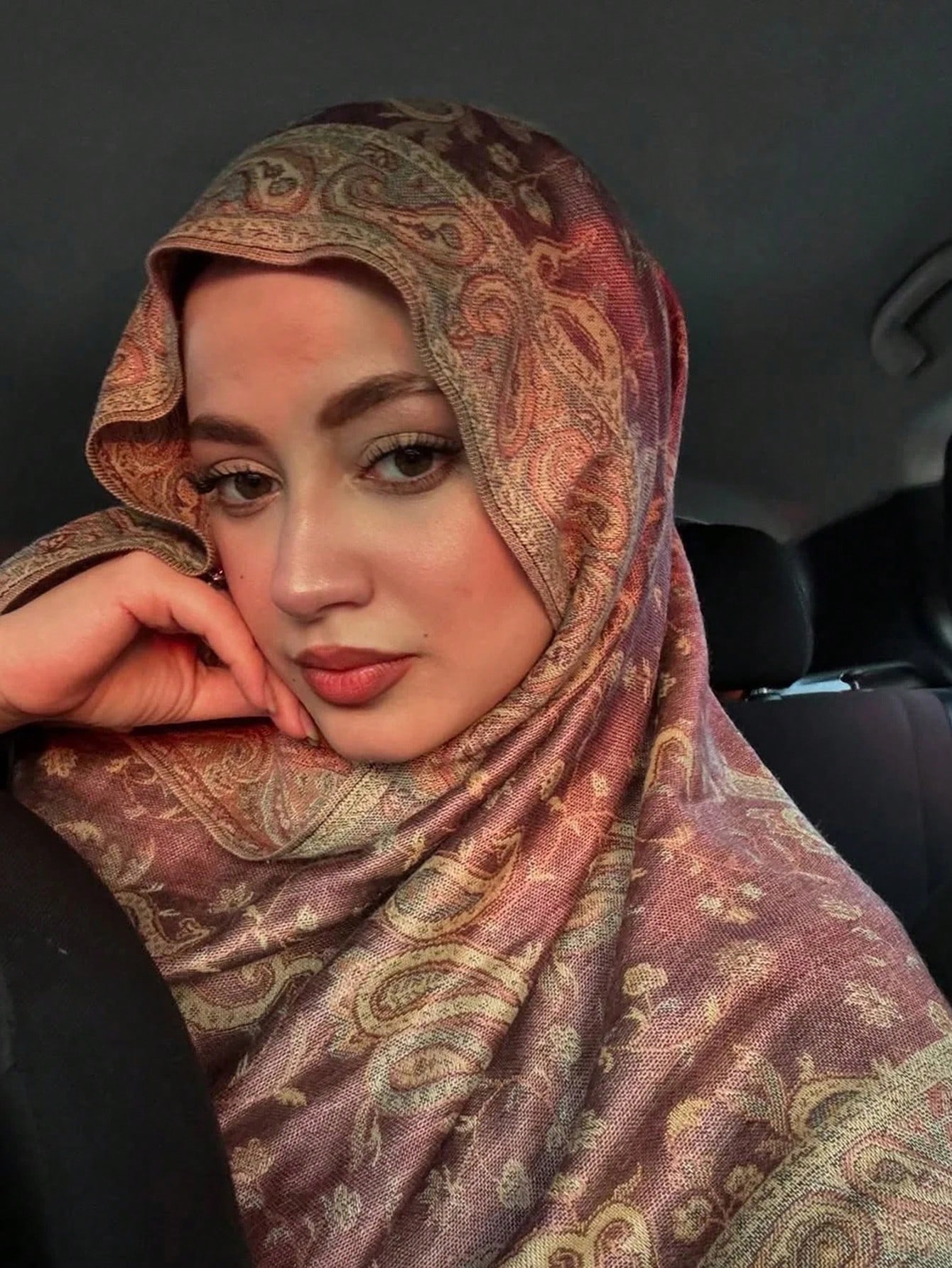 Écharpe pashmina jacquard double face style bohème vintage à motif paisley pour femmes, — vue 3