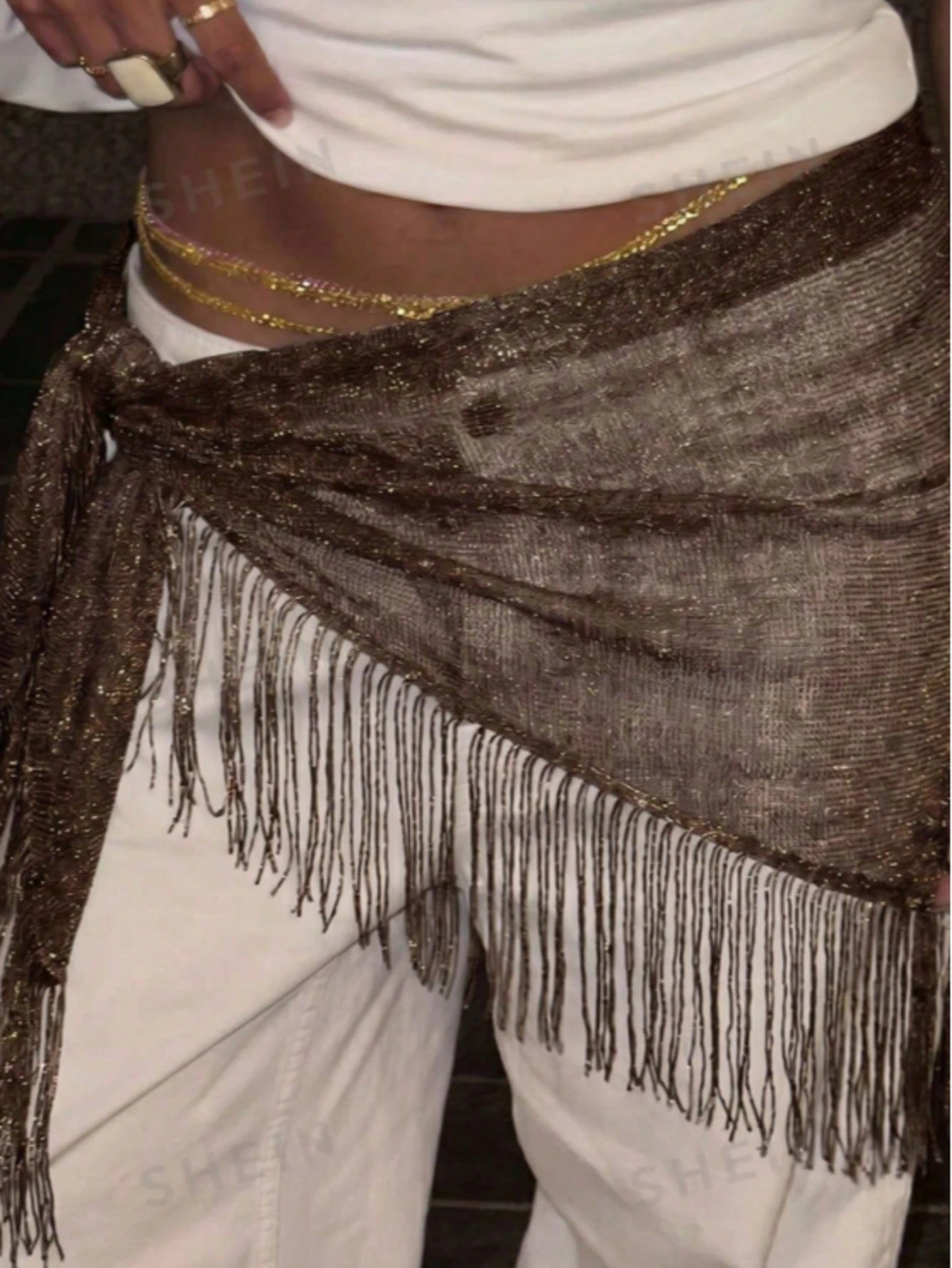 Accessoire de chaîne de taille et foulard de hanche pour danse de rue jazz d'été à la — vue 2