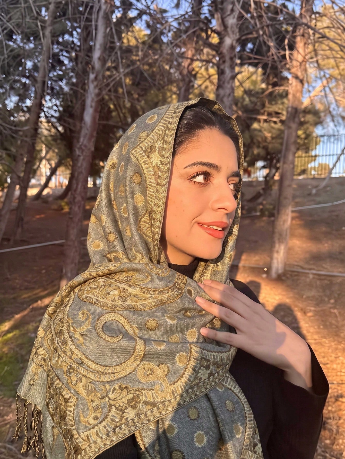Écharpe pashmina jacquard double face style bohème vintage à motif paisley pour femmes, — vue 16
