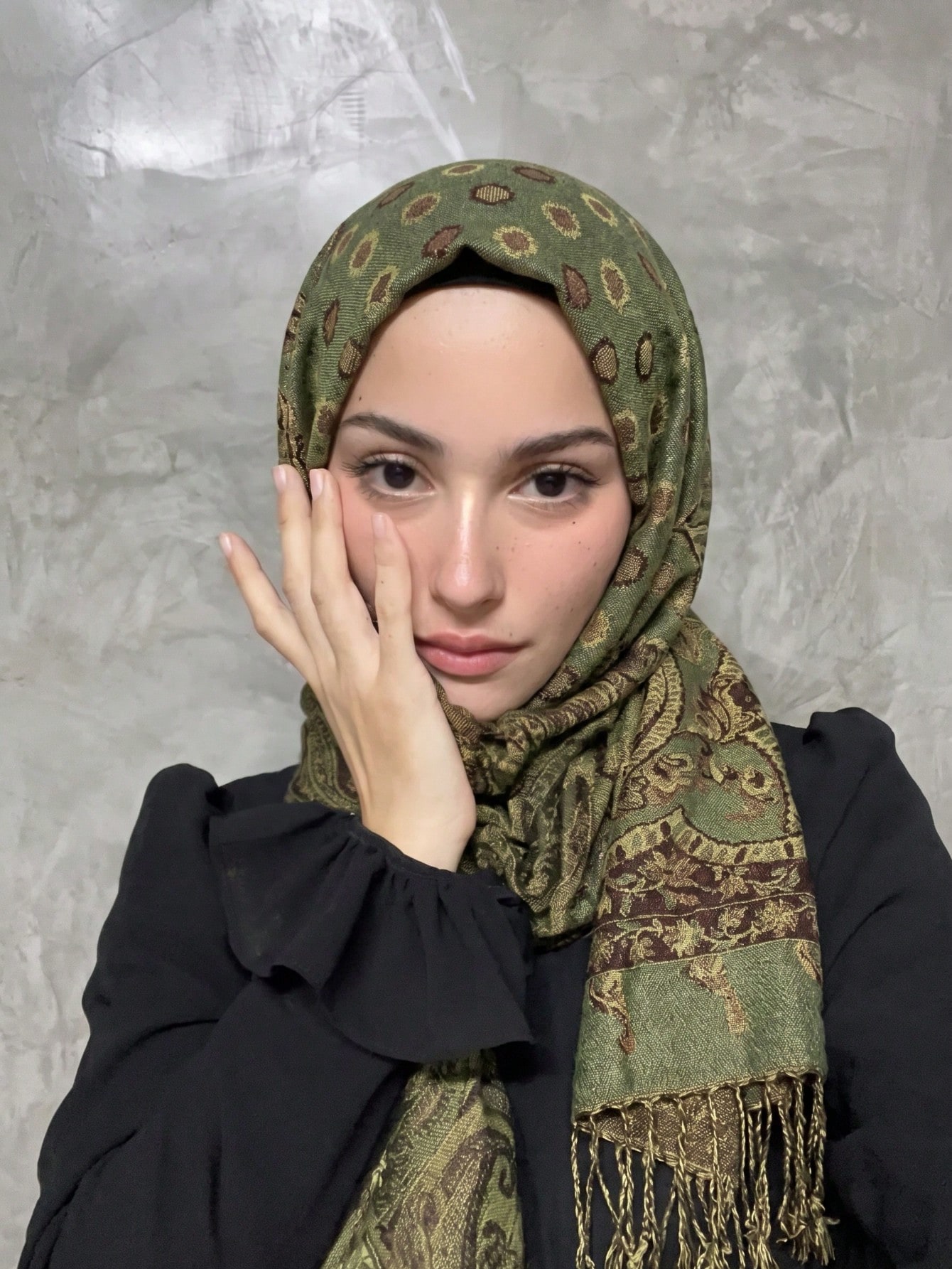 Écharpe pashmina jacquard double face style bohème vintage à motif paisley pour femmes, — vue 15
