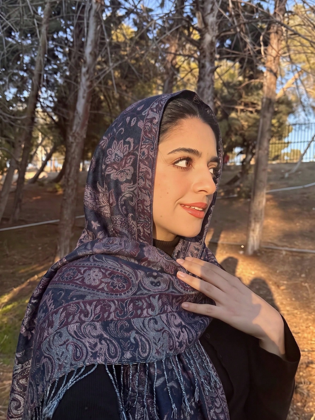 Écharpe pashmina jacquard double face style bohème vintage à motif paisley pour femmes, — vue 13
