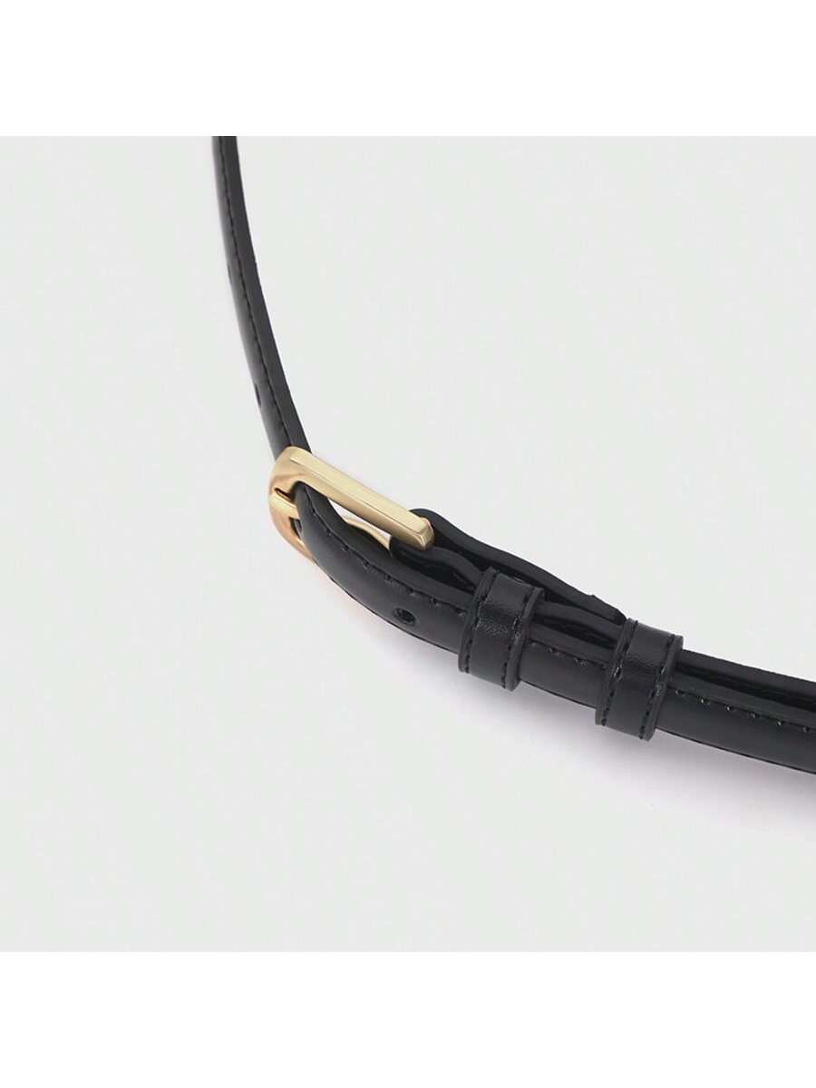 Ceinture fine minimaliste décontractée pour femmes avec boucle à aiguille, ceinture — vue 6