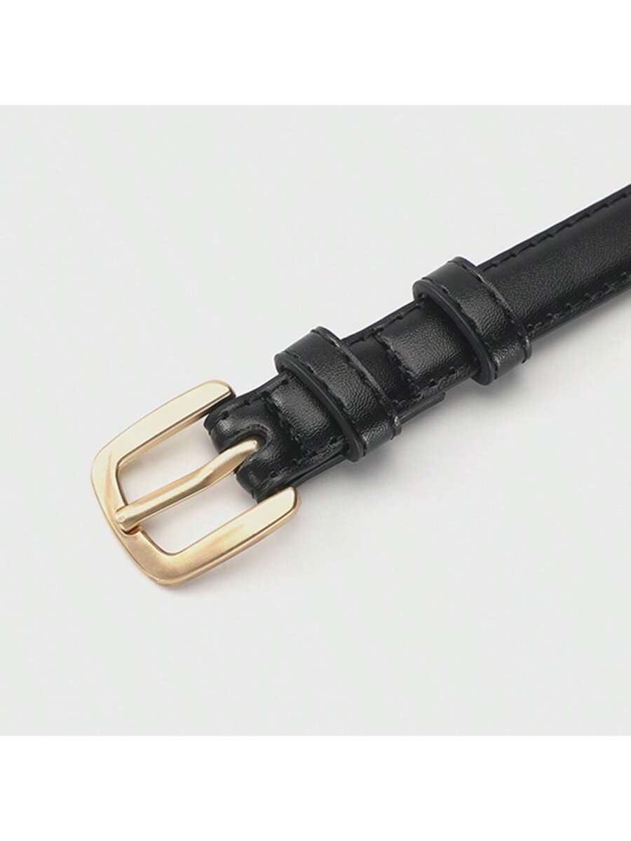 Ceinture fine minimaliste décontractée pour femmes avec boucle à aiguille, ceinture — vue 4