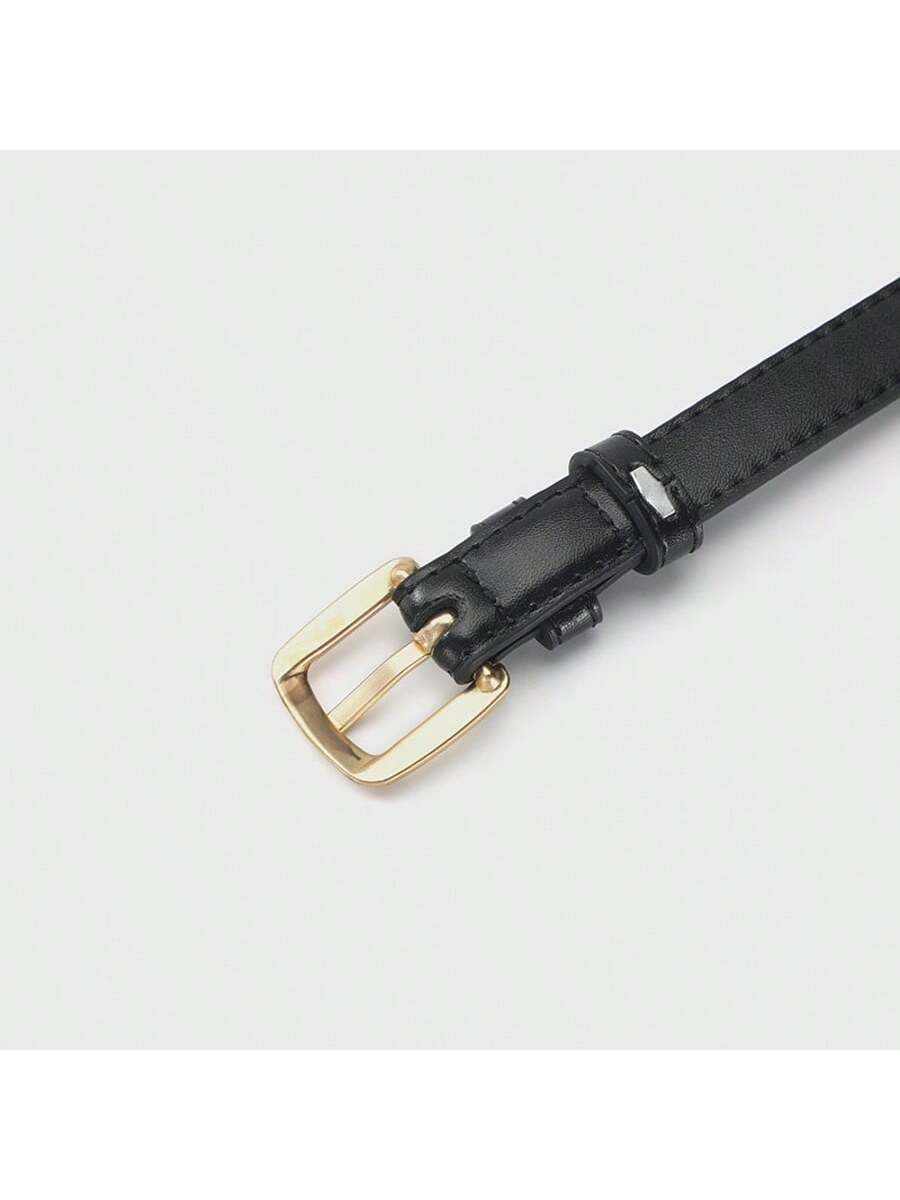 Ceinture fine minimaliste décontractée pour femmes avec boucle à aiguille, ceinture — vue 5