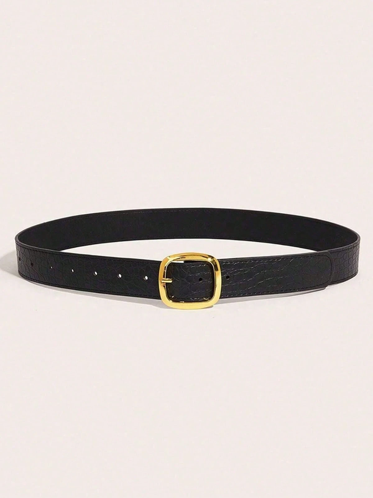 1/2/3 pièces Ceinture à boucle carrée - Ceinture décorative vintage américaine — vue 7